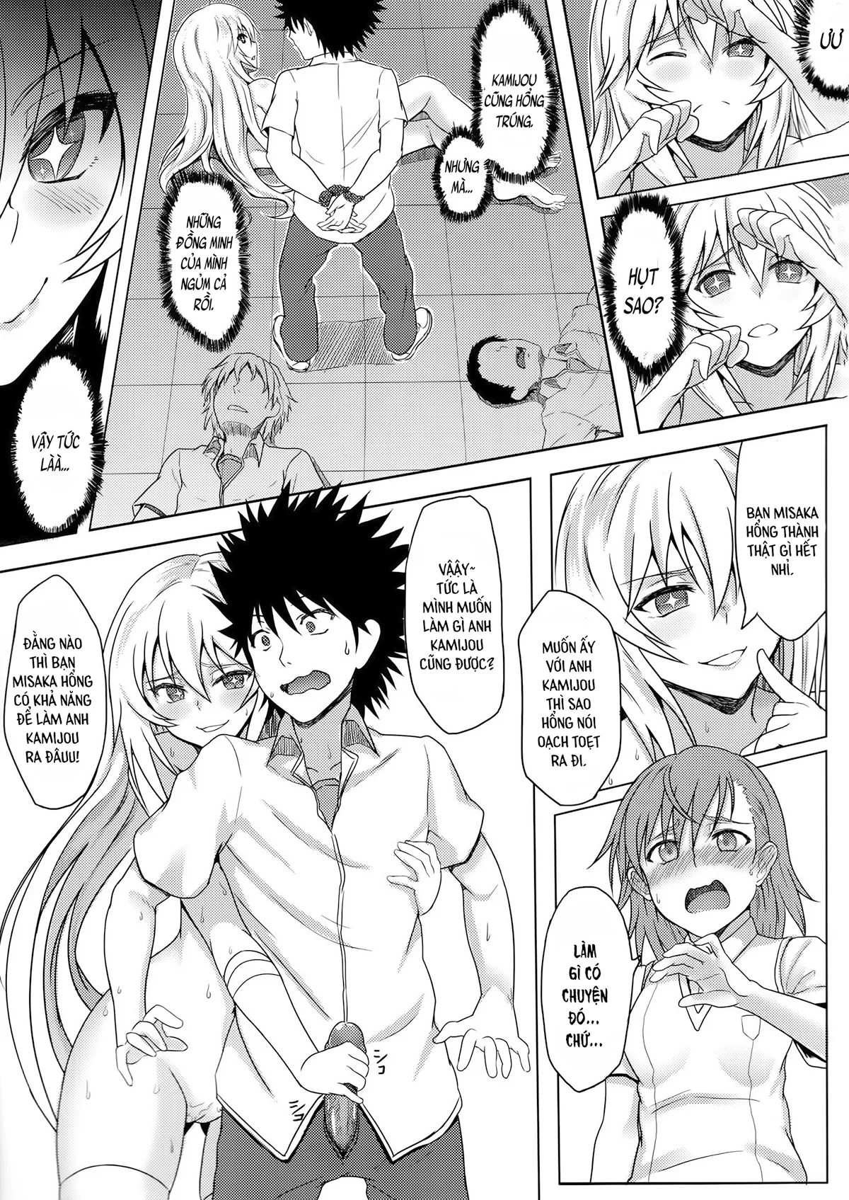 HentaiVN.net - Ảnh 17 - MikoMisa và Anh Chàng Bất Hạnh (Toaru Kagaku no Railgun) [MikoMisa to Fukou na Otoko (Toaru Kagaku no Railgun); みこみさと不幸な男 (とある科学の超電磁砲)] - Chap 1