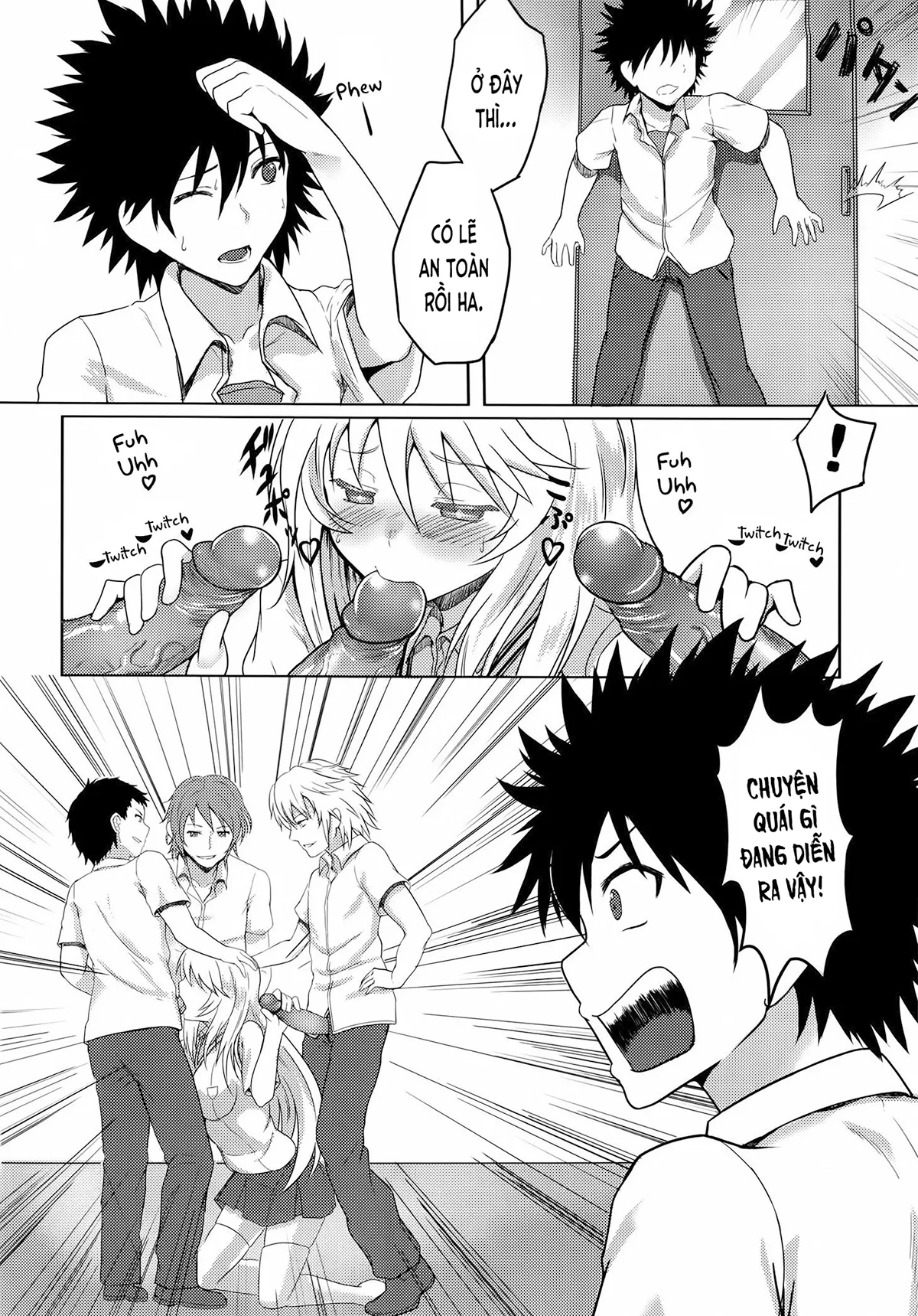 HentaiVN.net - Ảnh 6 - MikoMisa và Anh Chàng Bất Hạnh (Toaru Kagaku no Railgun) [MikoMisa to Fukou na Otoko (Toaru Kagaku no Railgun); みこみさと不幸な男 (とある科学の超電磁砲)] - Chap 1