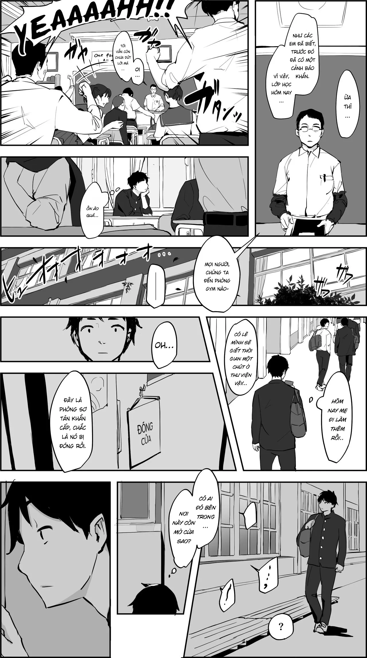 HentaiVN.net - Ảnh 4 - Arashi no Mae no Toshoshitsu [嵐の前の図書室] - Chap 1