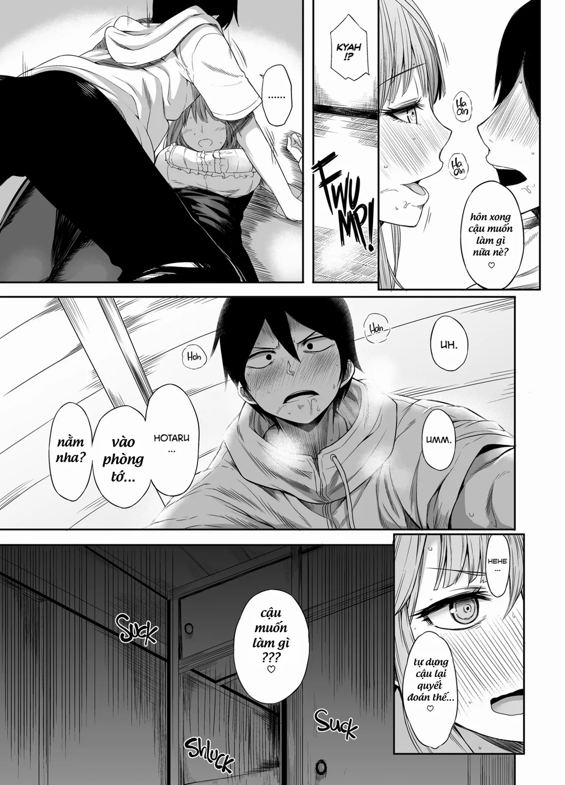 HentaiVN.net - Ảnh 8 - Hotaru Shidare Stays Over (Dagashi Kashi) [Shidare Hotaru Ga Ie Ni Yattekita; Decensored] - Chap 1