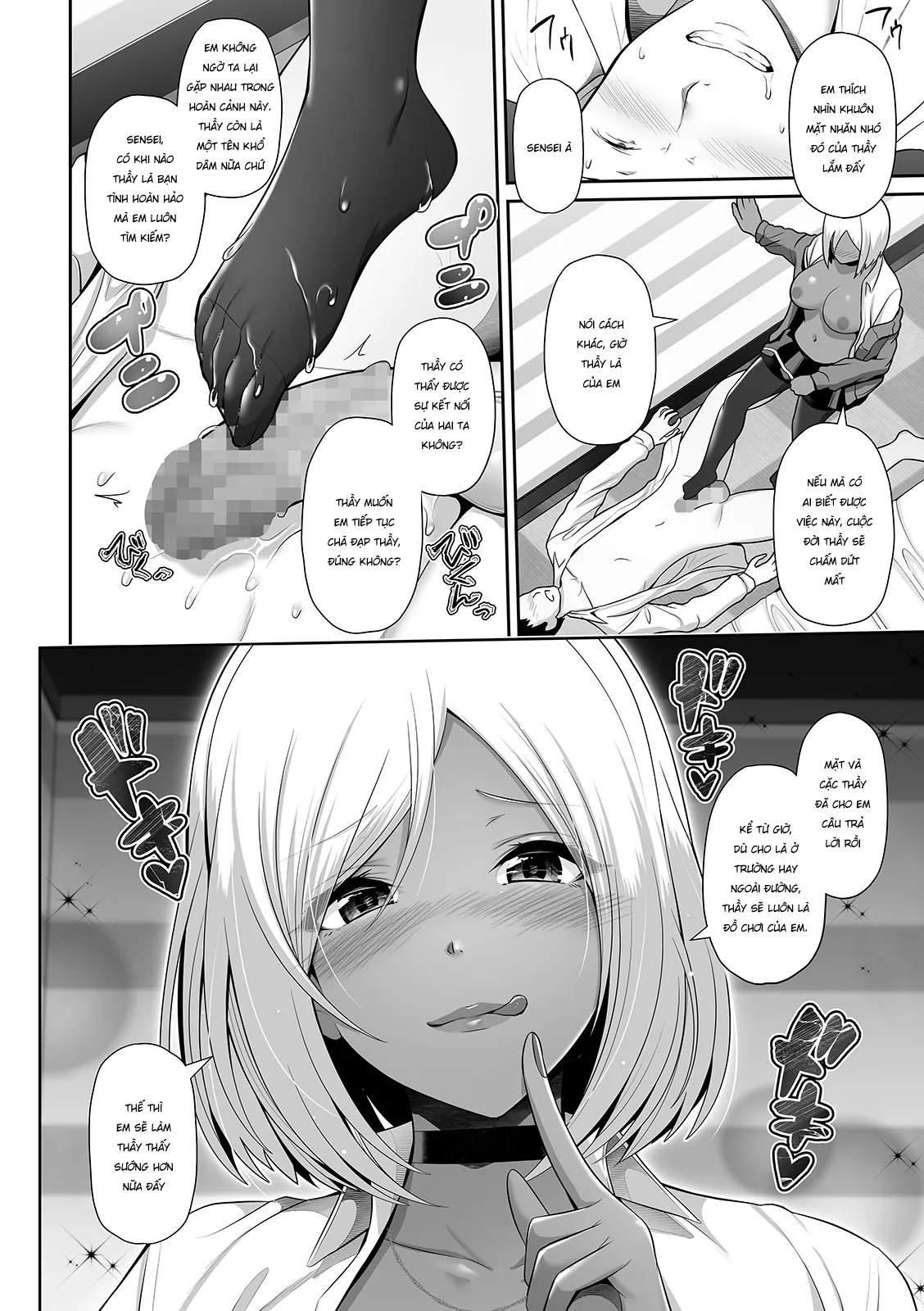 HentaiVN.net - Ảnh 12 - Thầy giáo khổ dâm crush em gyaru dâm đãng [Kuro Gal-chan Seito wa Choukyou Jouzu; This Dark Skinned Gal Student Is Really Good At Training Men] - Chap 1