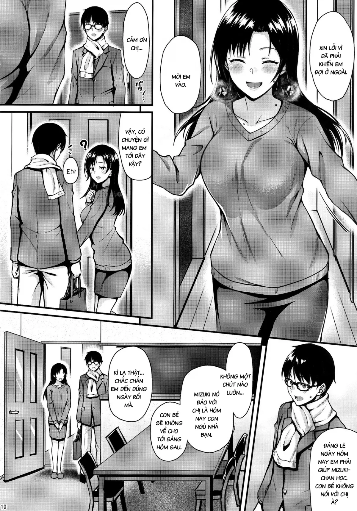 HentaiVN.net - Ảnh 9 - Chị Hàng xóm Ngọt Nước Shizuku-San [Shizuku-san wa Ore no Omoibito] - Chap 1