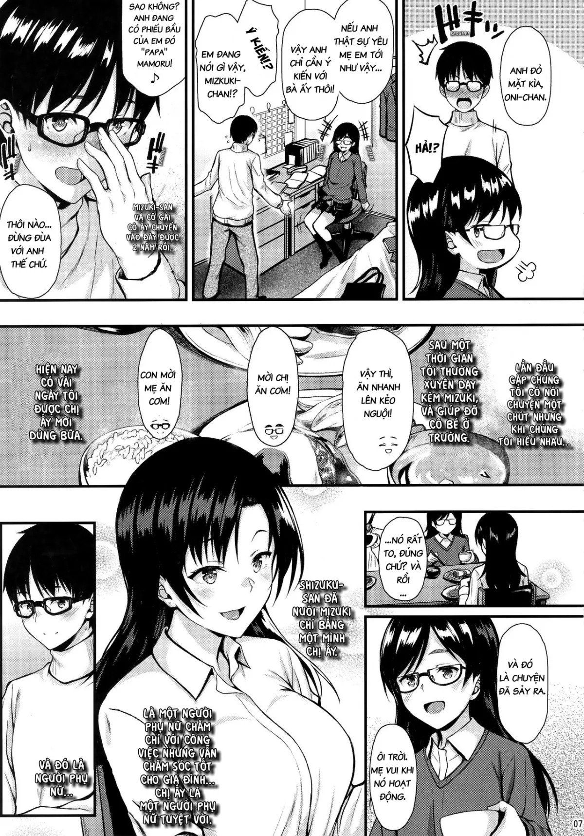 HentaiVN.net - Ảnh 6 - Chị Hàng xóm Ngọt Nước Shizuku-San [Shizuku-san wa Ore no Omoibito] - Chap 1