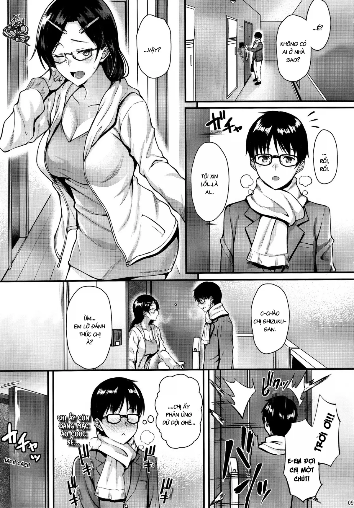 HentaiVN.net - Ảnh 8 - Chị Hàng xóm Ngọt Nước Shizuku-San [Shizuku-san wa Ore no Omoibito] - Chap 1
