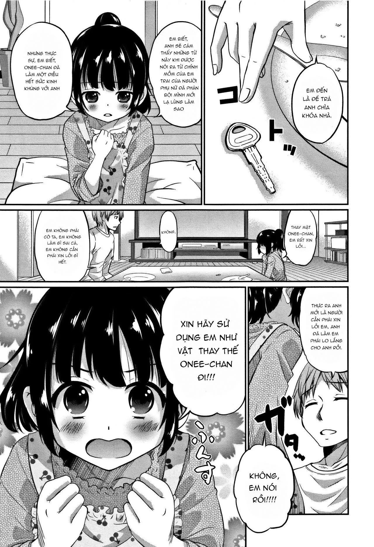 HentaiVN.net - Ảnh 4 - Kanojo no Otouto [Bạn gái thay thế của tôi] - Chap 1
