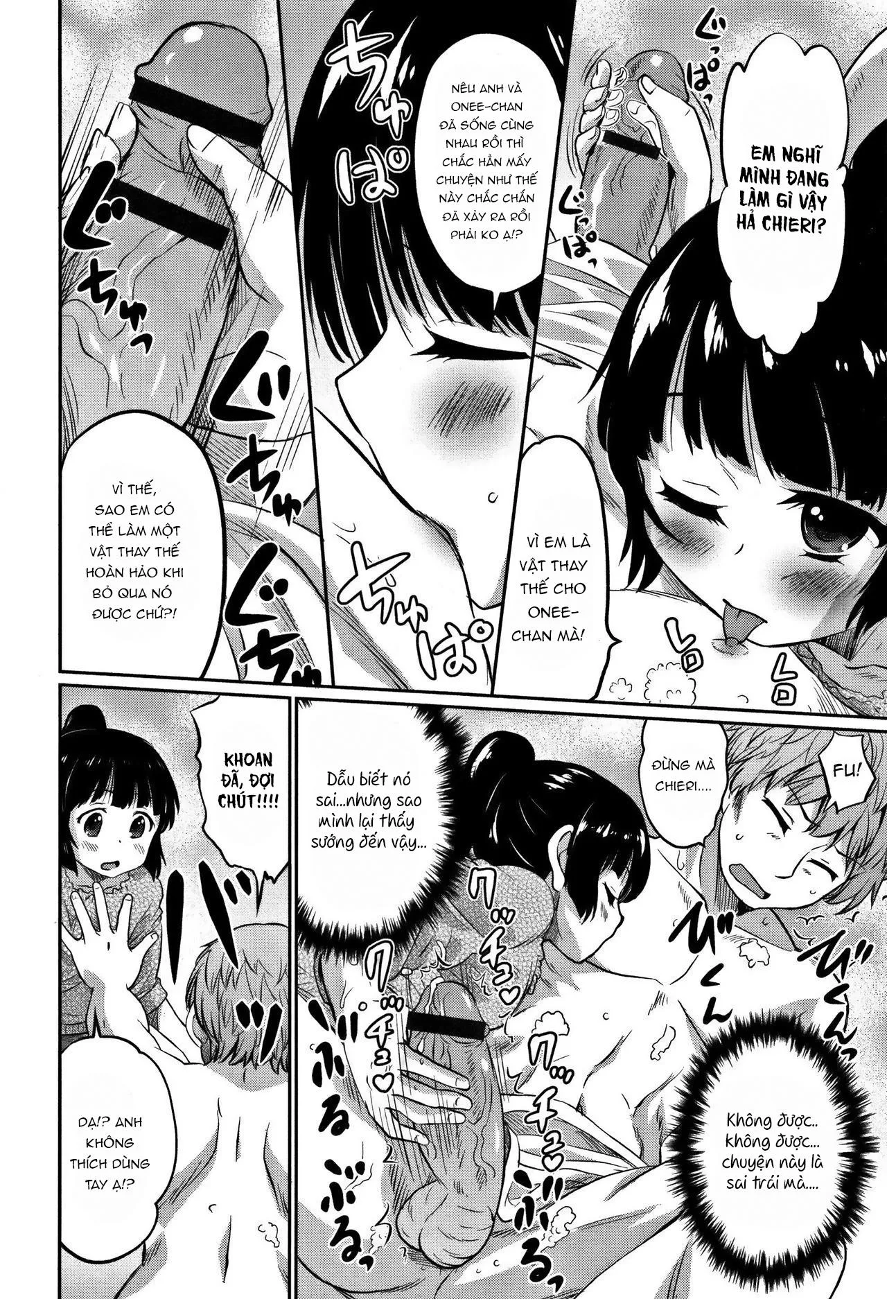 HentaiVN.net - Ảnh 7 - Kanojo no Otouto [Bạn gái thay thế của tôi] - Chap 1