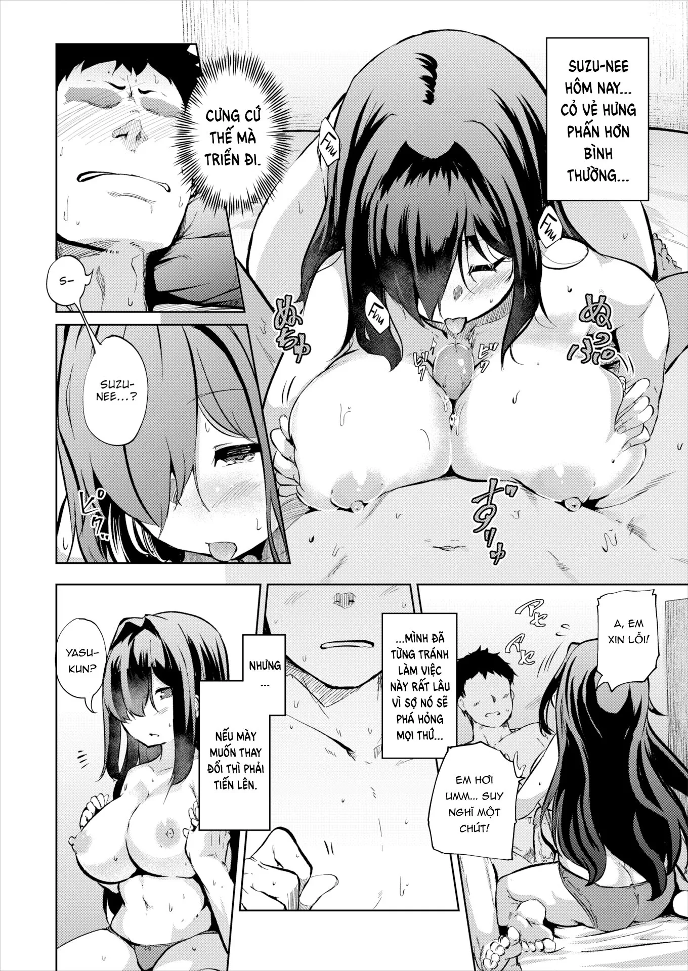 HentaiVN.net - Ảnh 10 - Thõa mãn em trai là công việc của chị [Sexual Regulation is a Big Sister’s Job - Dipping the Wick] - Chap 1