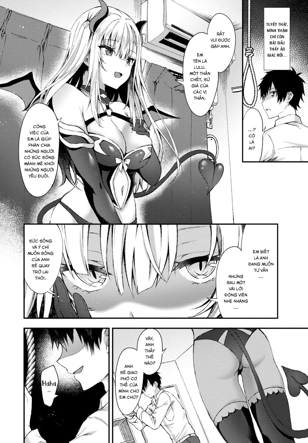 HentaiVN.net - Ảnh 3 - I Tried to End it All But a Demon Girl Show Up - Chap 1