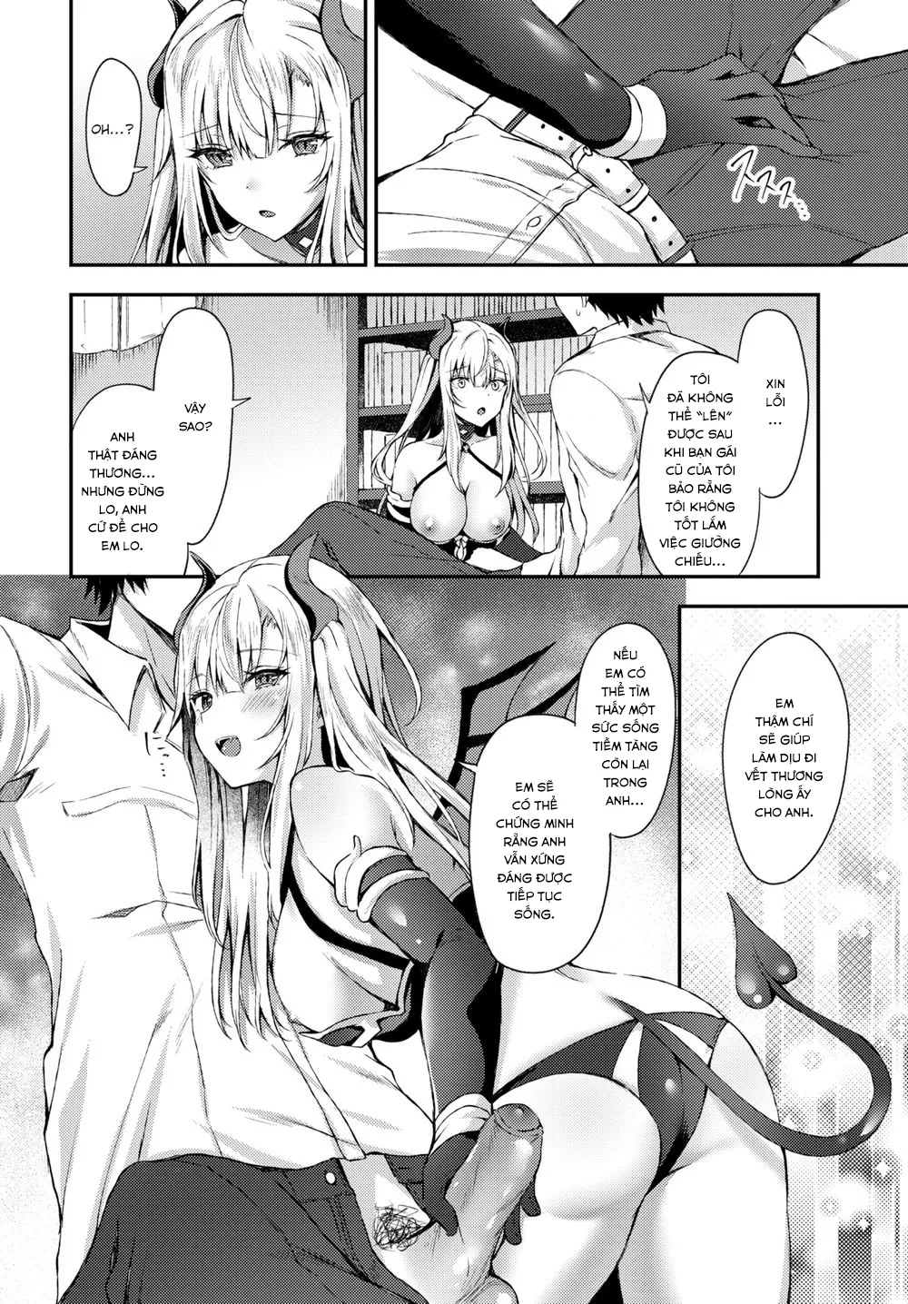 HentaiVN.net - Ảnh 5 - I Tried to End it All But a Demon Girl Show Up - Chap 1