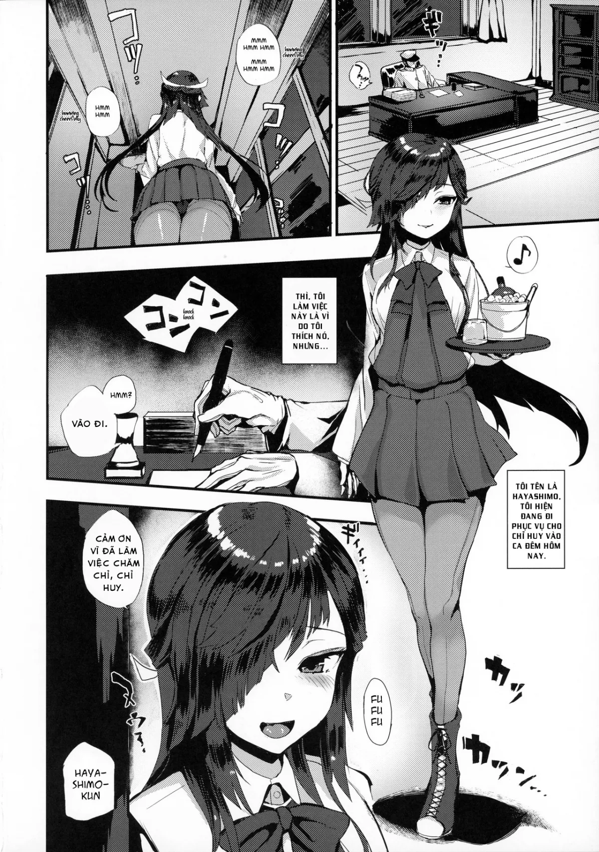 HentaiVN.net - Ảnh 3 - Hayashimo-san no Night Work (Kantai Collection -KanColle-) [早霜さんのナイトワーク (艦隊これくしょん -艦これ-)] - Chap 1