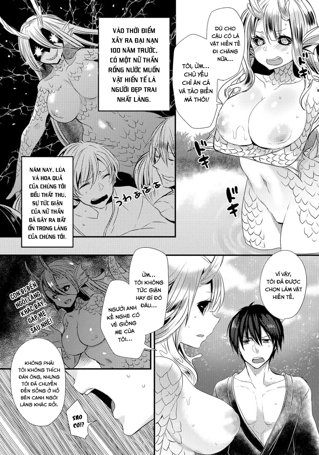 HentaiVN.net - Ảnh 3 - Vật hiến tế cho nữ thần rồng nước [Sacrifice to the Water Dragon Goddess] - Chap 1