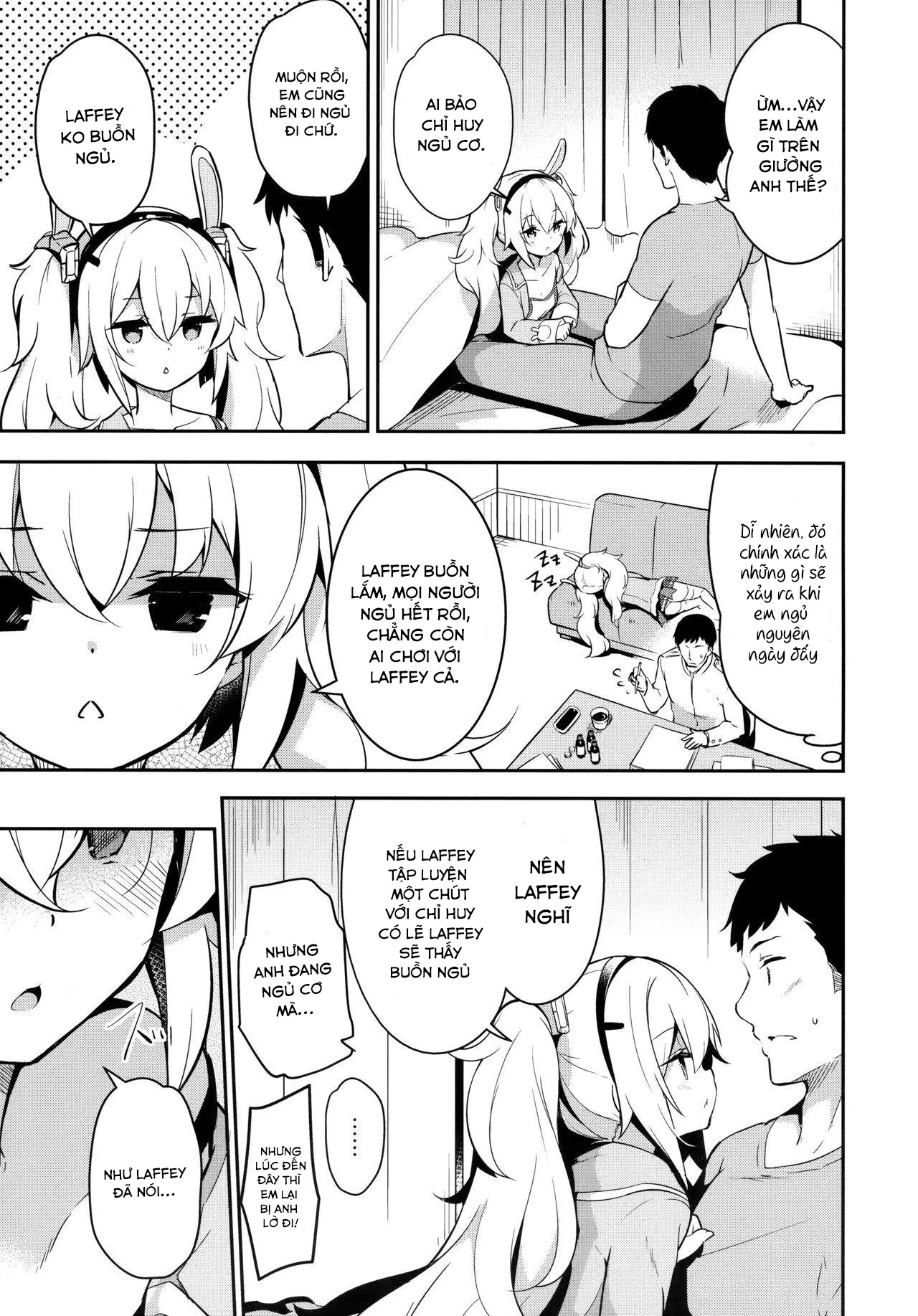 HentaiVN.net - Ảnh 7 - Phương pháp huấn luyện của Laffey (Azur Lane) [Nemurenu Laffey no Shitsukekata Insomniac - Laffey's Training Method] - Chap 1