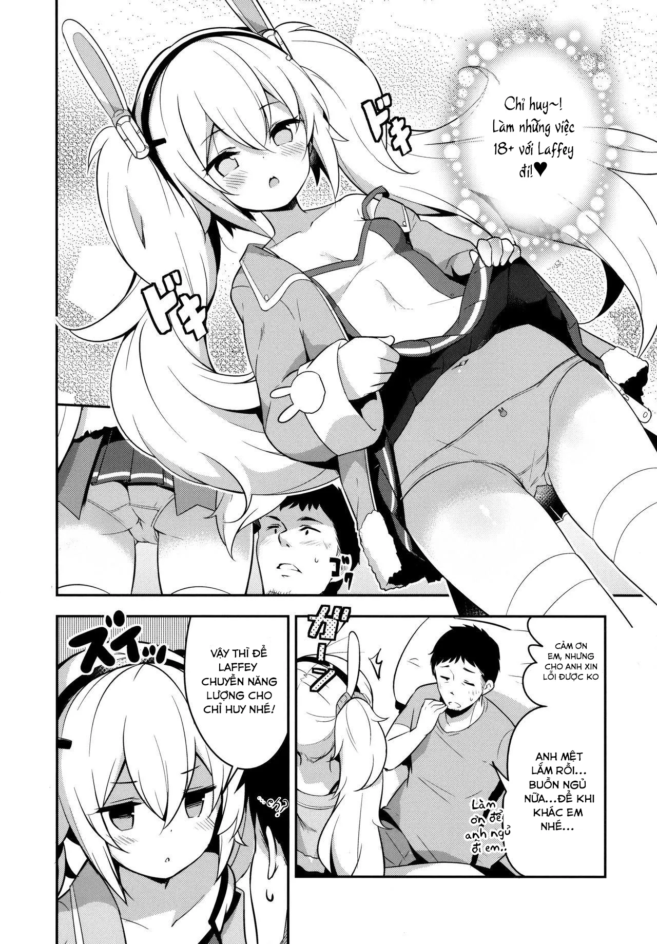 HentaiVN.net - Ảnh 8 - Phương pháp huấn luyện của Laffey (Azur Lane) [Nemurenu Laffey no Shitsukekata Insomniac - Laffey's Training Method] - Chap 1