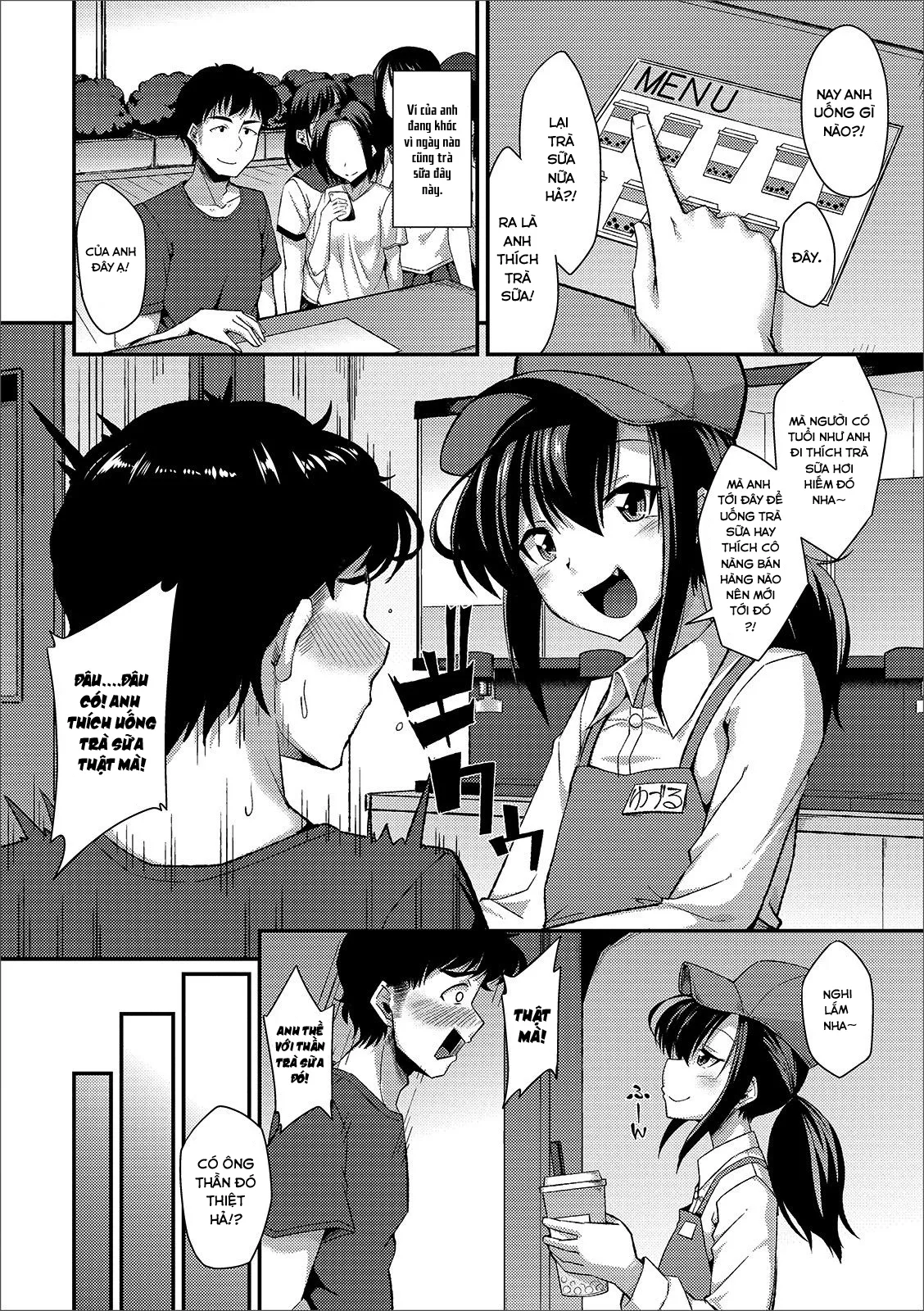HentaiVN.net - Ảnh 3 - Quán trà sữa Tapioca [Tapioca no Toriko (Gekkan Web Otoko no Ko-llection! S Vol. 44)] - Chap 1