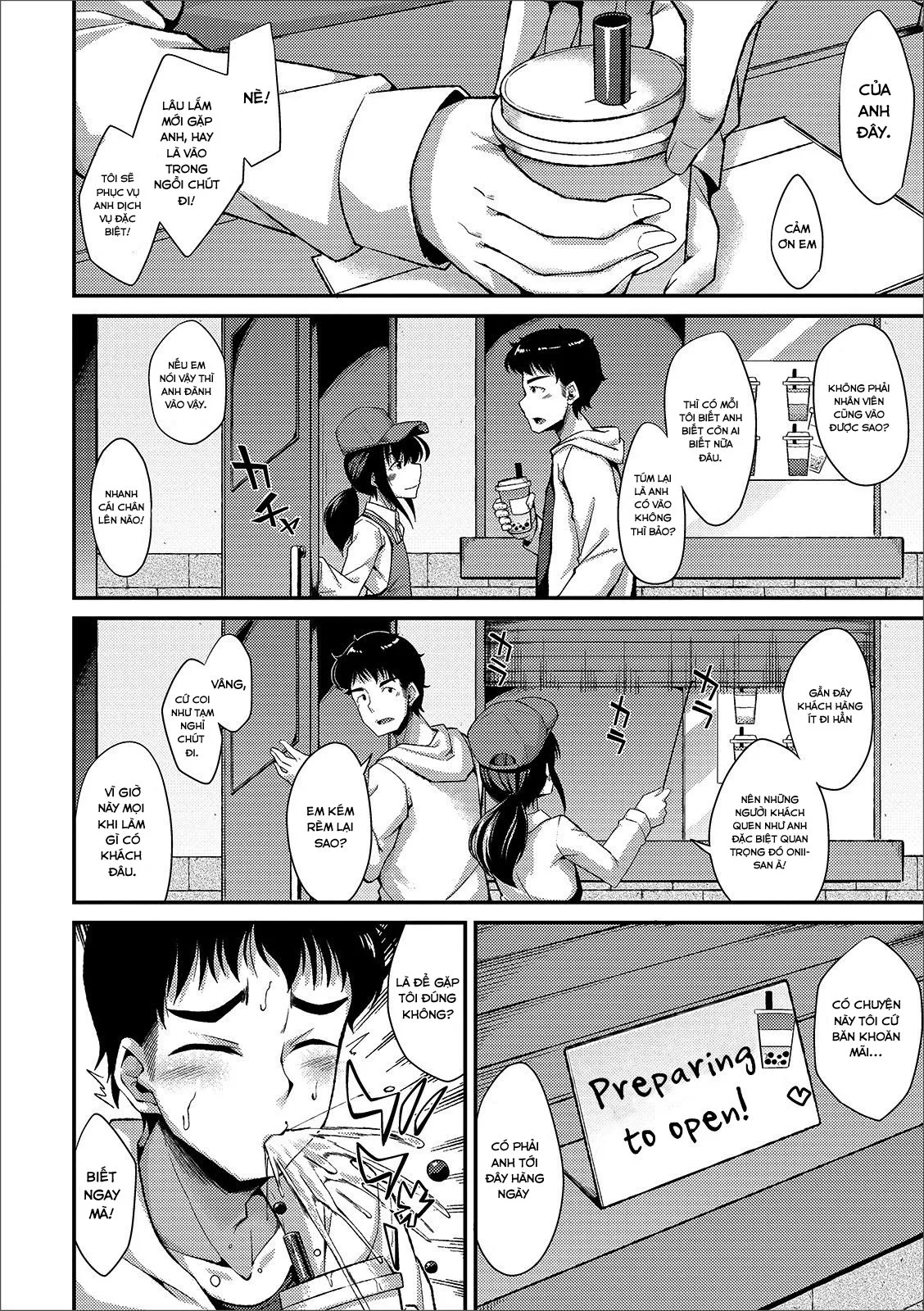 HentaiVN.net - Ảnh 5 - Quán trà sữa Tapioca [Tapioca no Toriko (Gekkan Web Otoko no Ko-llection! S Vol. 44)] - Chap 1