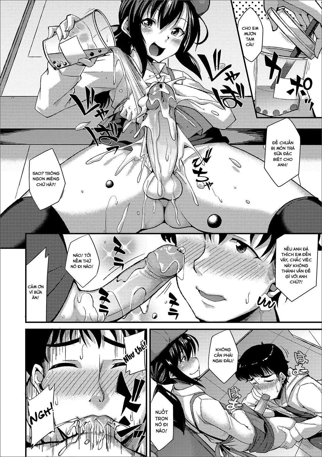 HentaiVN.net - Ảnh 7 - Quán trà sữa Tapioca [Tapioca no Toriko (Gekkan Web Otoko no Ko-llection! S Vol. 44)] - Chap 1