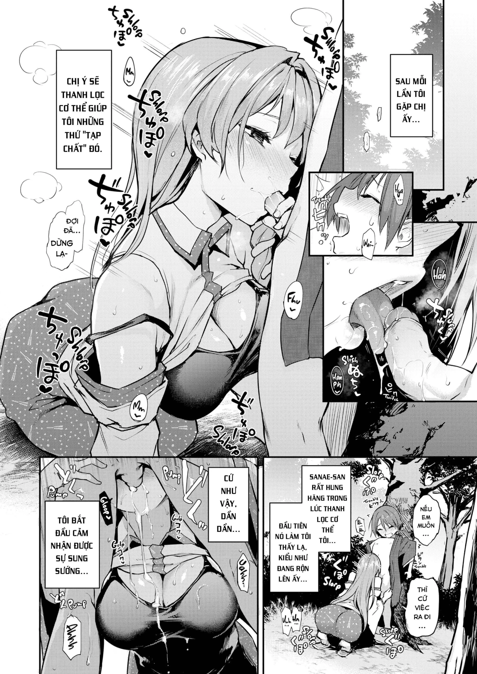 HentaiVN.net - Ảnh 14 - Ohyakudo Jouzu no Sanae-san (Touhou Project) - Chap 1