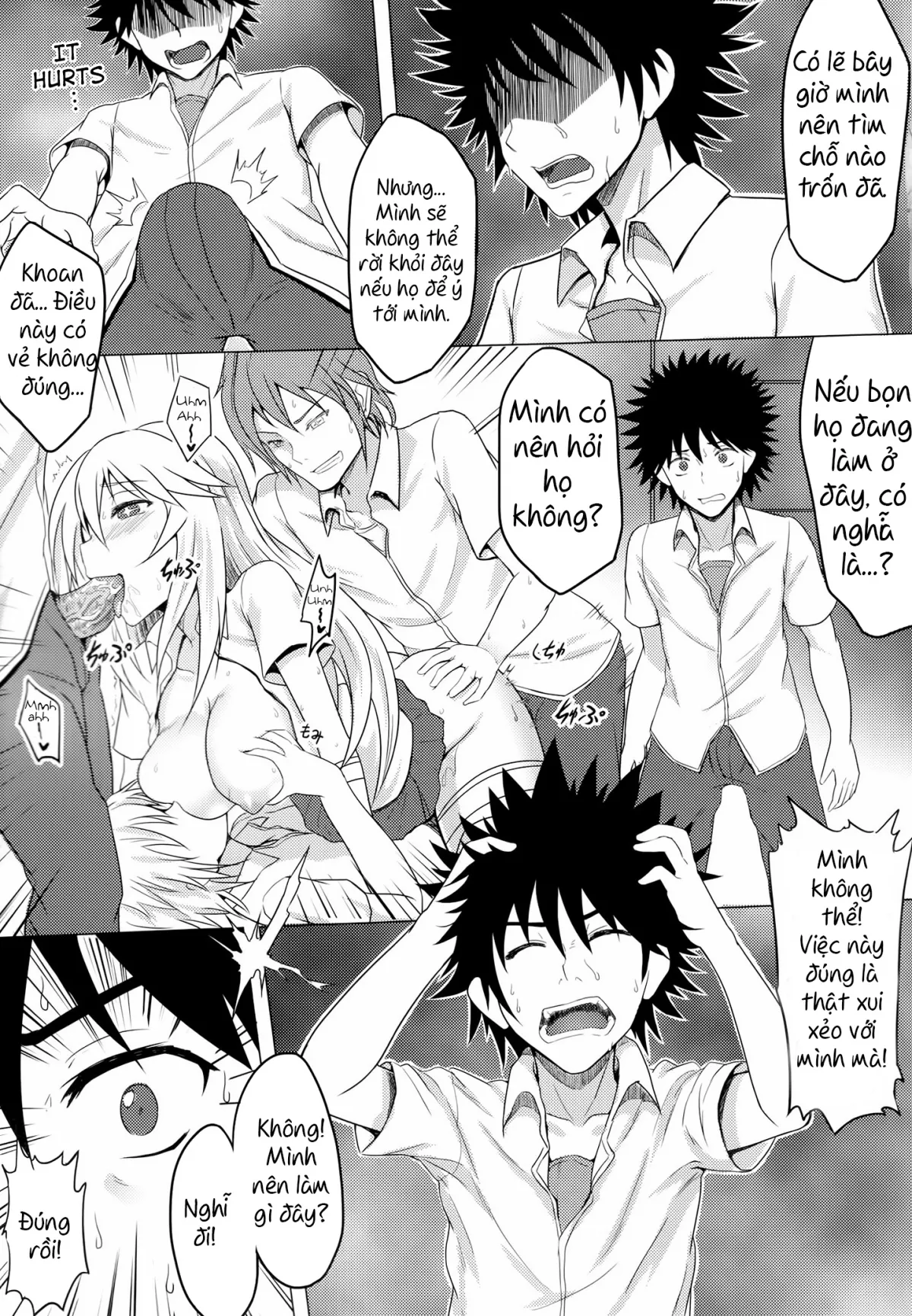 HentaiVN.net - Ảnh 7 - MikoMisa to Fukou na Otoko [みこみさと不幸な男] - Chap 1
