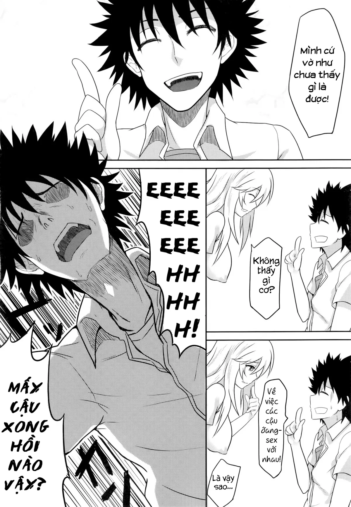 HentaiVN.net - Ảnh 8 - MikoMisa to Fukou na Otoko [みこみさと不幸な男] - Chap 1