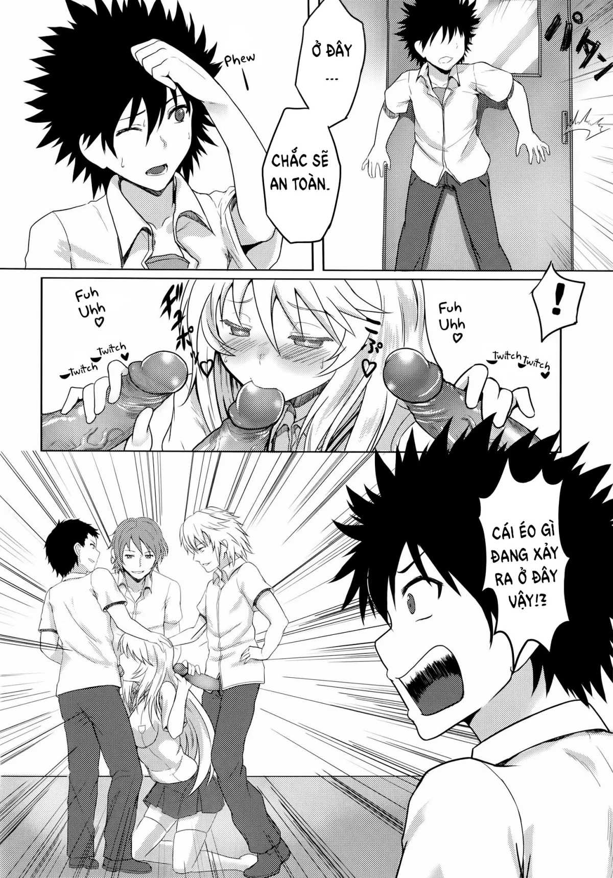 HentaiVN.net - Ảnh 4 - MikoMisa to Fukou na Otoko [みこみさと不幸な男] - Chap 1