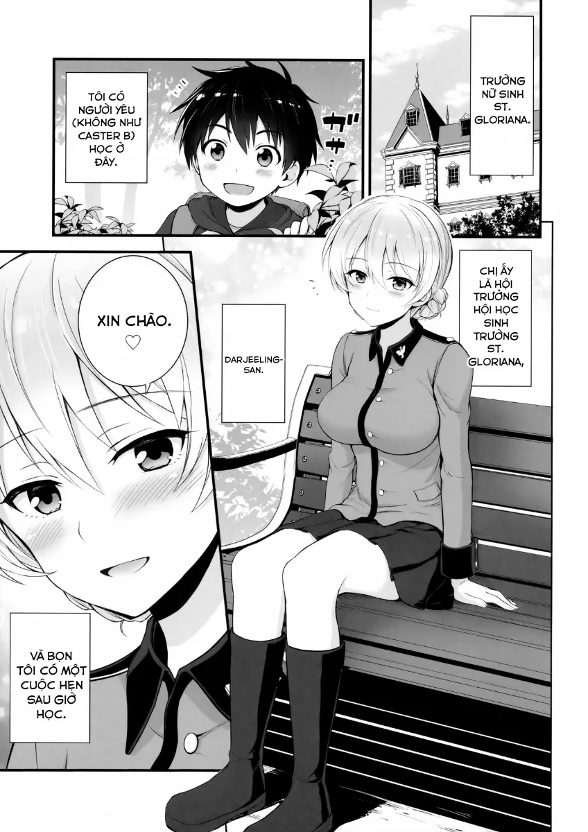 HentaiVN.net - Ảnh 4 - Darjeeling to no Renai Moyou (Girls und Panzer) - Chap 1