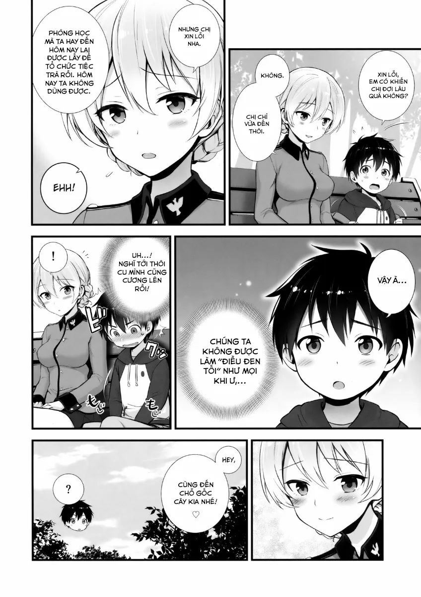 HentaiVN.net - Ảnh 5 - Darjeeling to no Renai Moyou (Girls und Panzer) - Chap 1