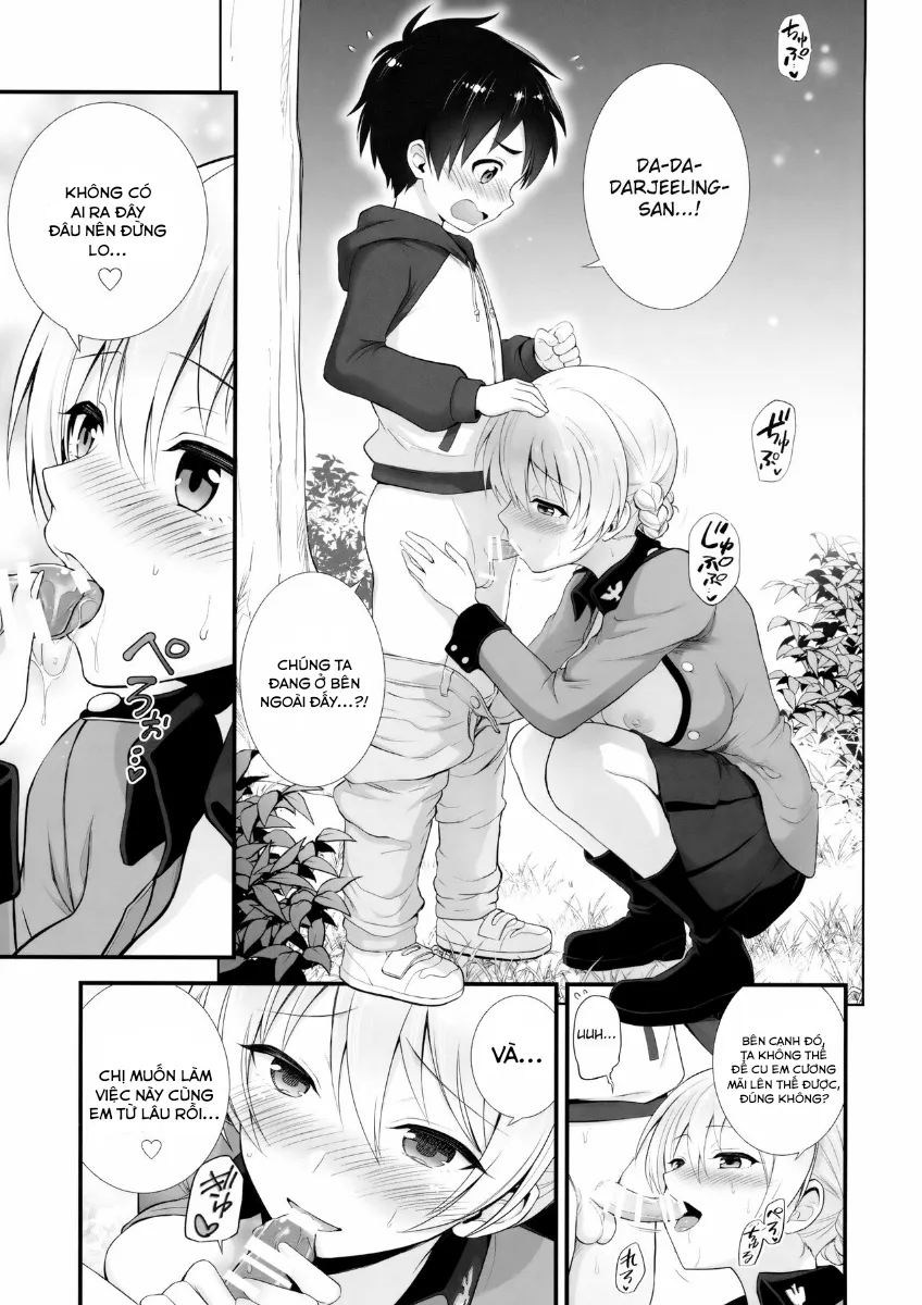 HentaiVN.net - Ảnh 6 - Darjeeling to no Renai Moyou (Girls und Panzer) - Chap 1