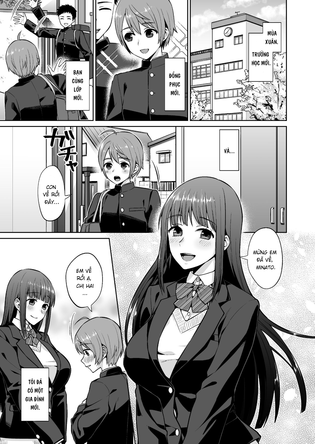 HentaiVN.net - Ảnh 3 - Bản tính dâm đãng của chị gái điềm tĩnh [Ottori Onee-chan no Ecchi na Honshou] - Chap 1
