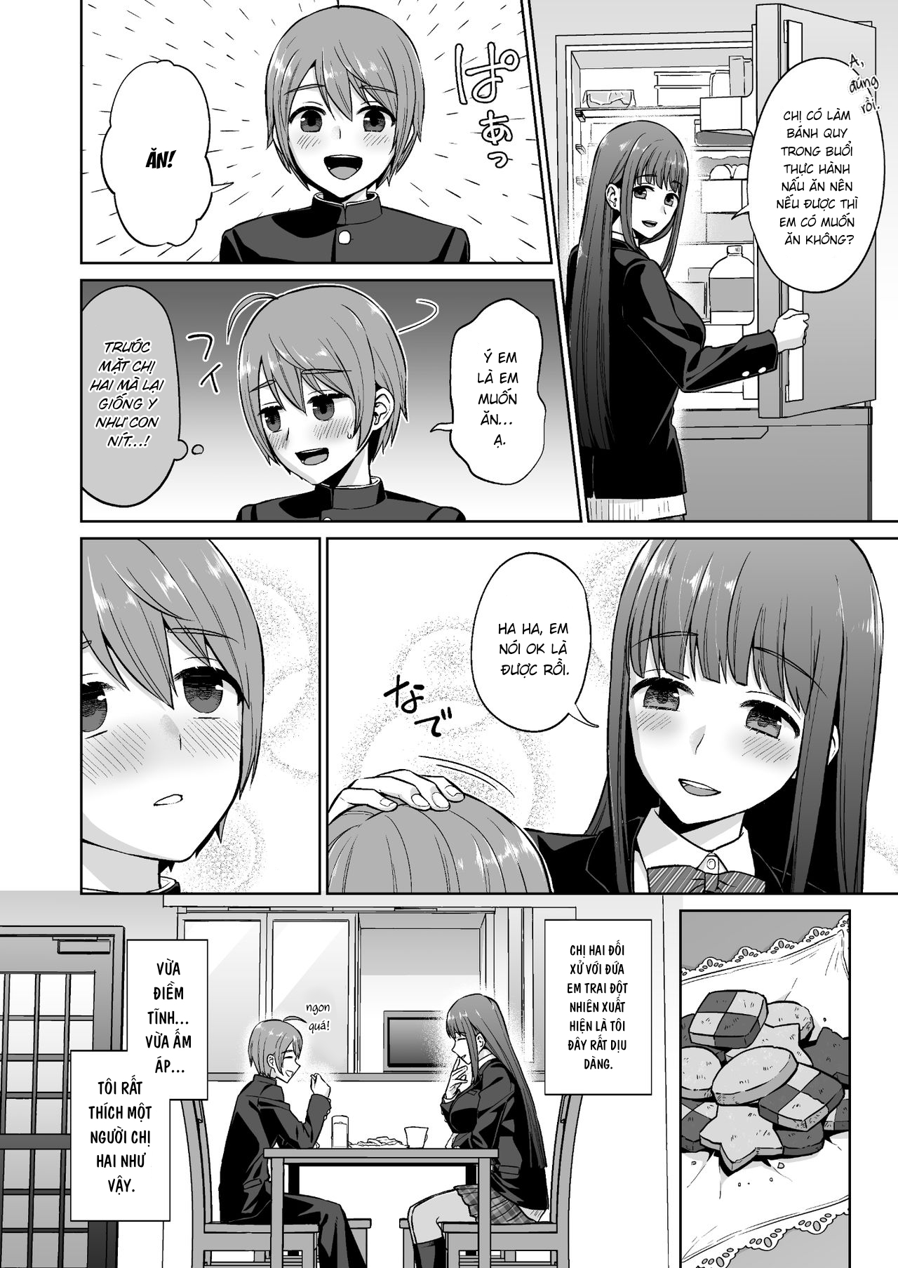 HentaiVN.net - Ảnh 6 - Bản tính dâm đãng của chị gái điềm tĩnh [Ottori Onee-chan no Ecchi na Honshou] - Chap 1