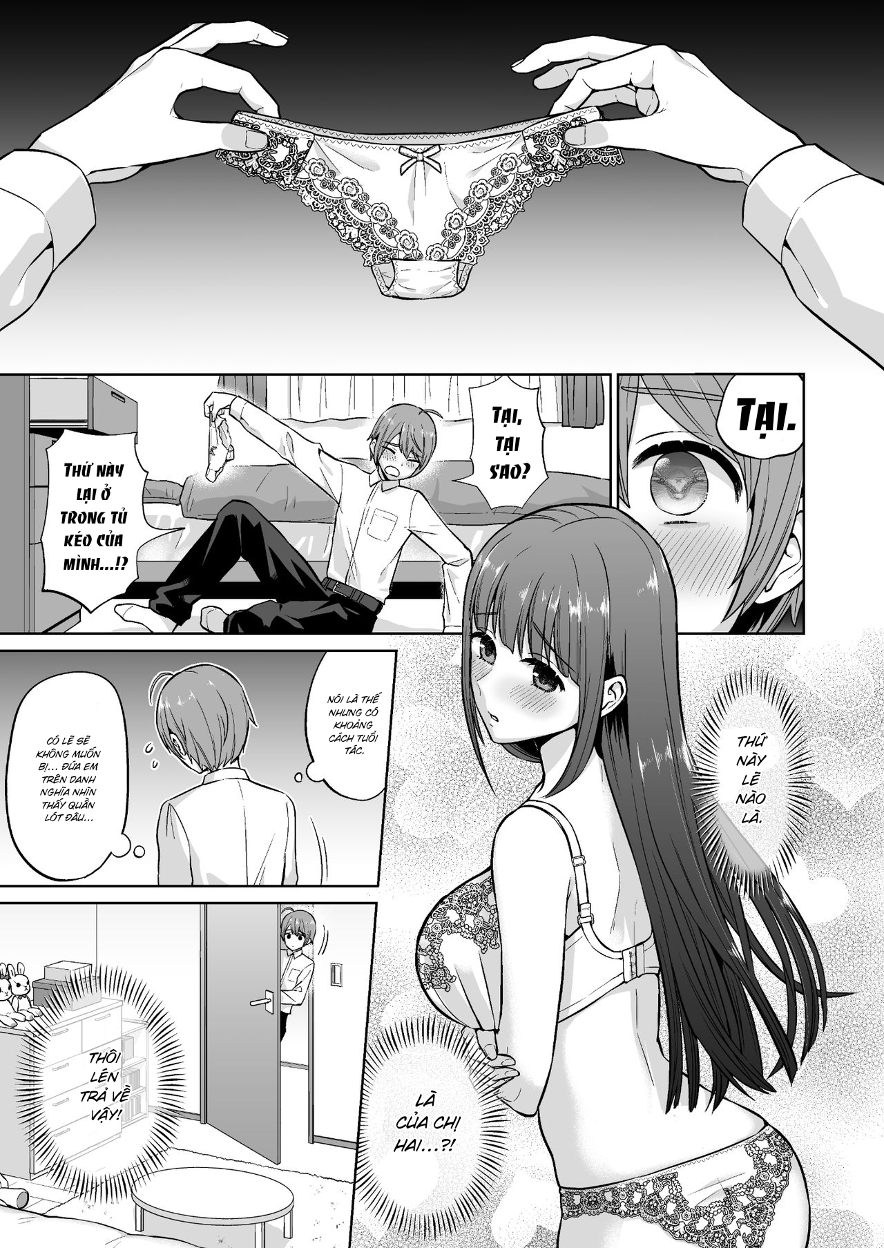 HentaiVN.net - Ảnh 7 - Bản tính dâm đãng của chị gái điềm tĩnh [Ottori Onee-chan no Ecchi na Honshou] - Chap 1