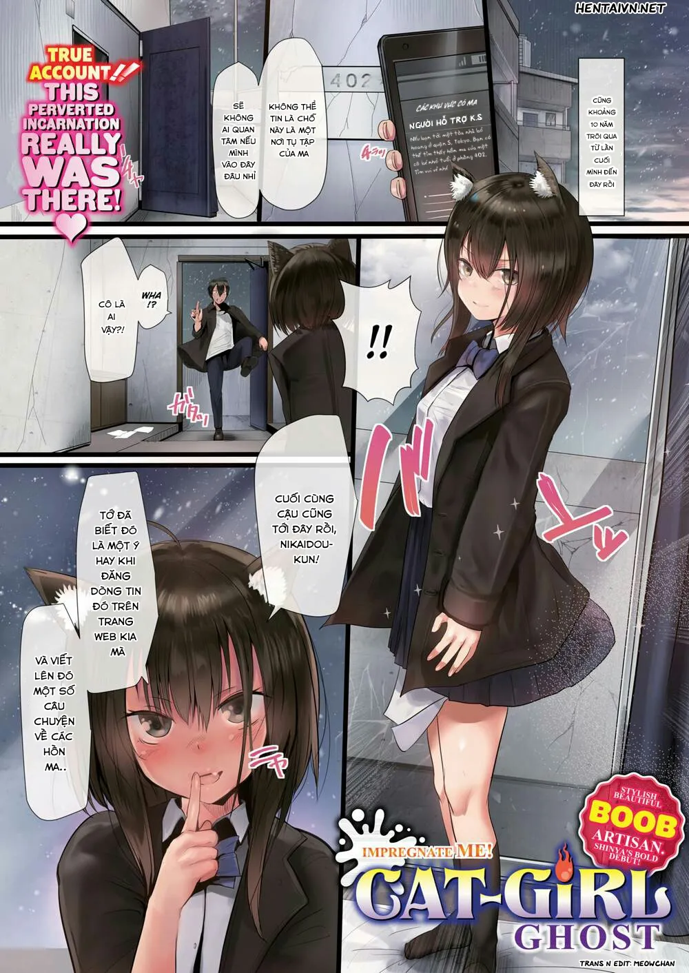HentaiVN.net - Ảnh 2 - Impregnate me! Cat-Girl Ghost - Chap 1