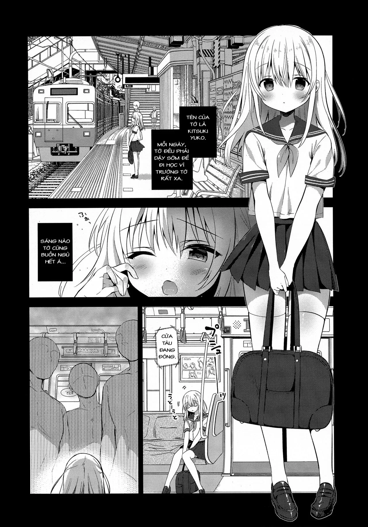 HentaiVN.net - Ảnh 3 - Chikan no Sonzai Shinai Subarashii Sekai - Chap 1