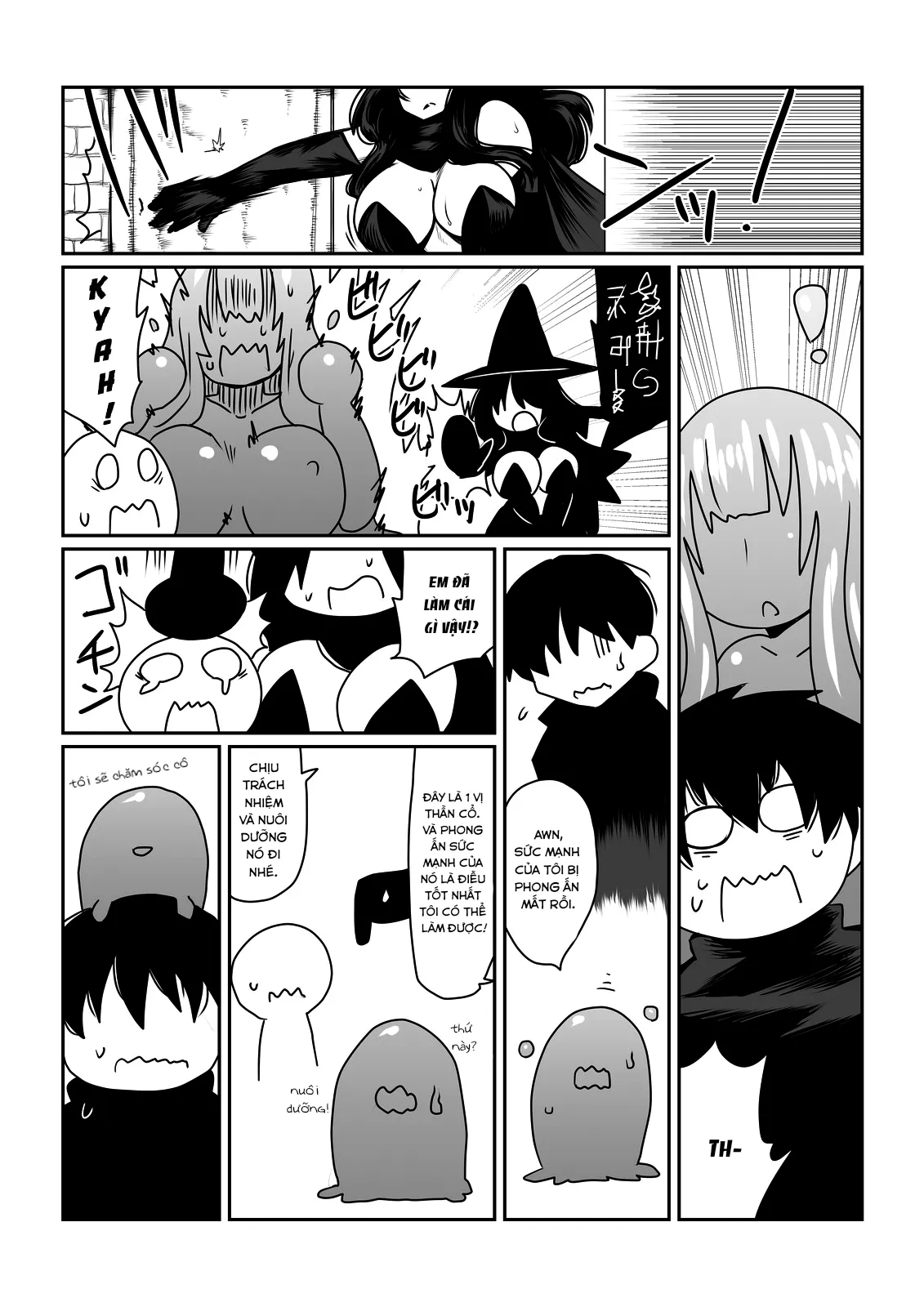HentaiVN.net - Ảnh 14 - Nàng slime và đệ tử của phù thủy [Slime-San To Majo No Deshi | Slime And The Witch's Disciple] - Chap 1