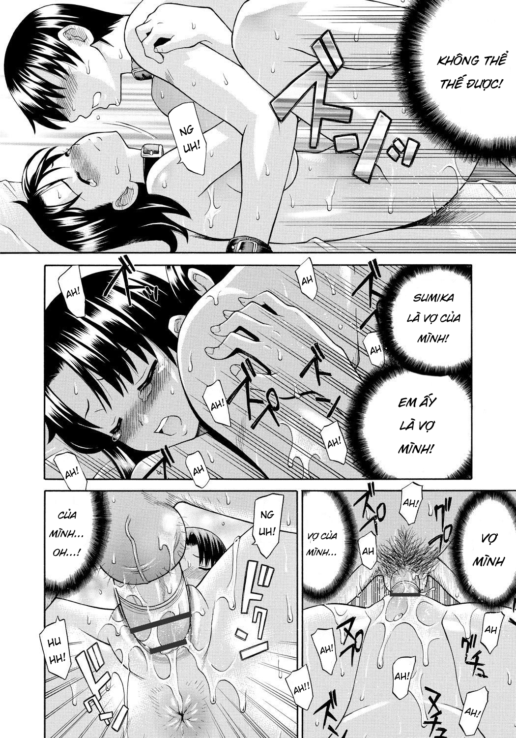 HentaiVN.net - Ảnh 10 - Tôi đã bị địt ngay trước mặt chồng mình [Otto no Mae de Kyokon Sounyuu; Getting Penetrated in Front of my Husband] - Chap 1