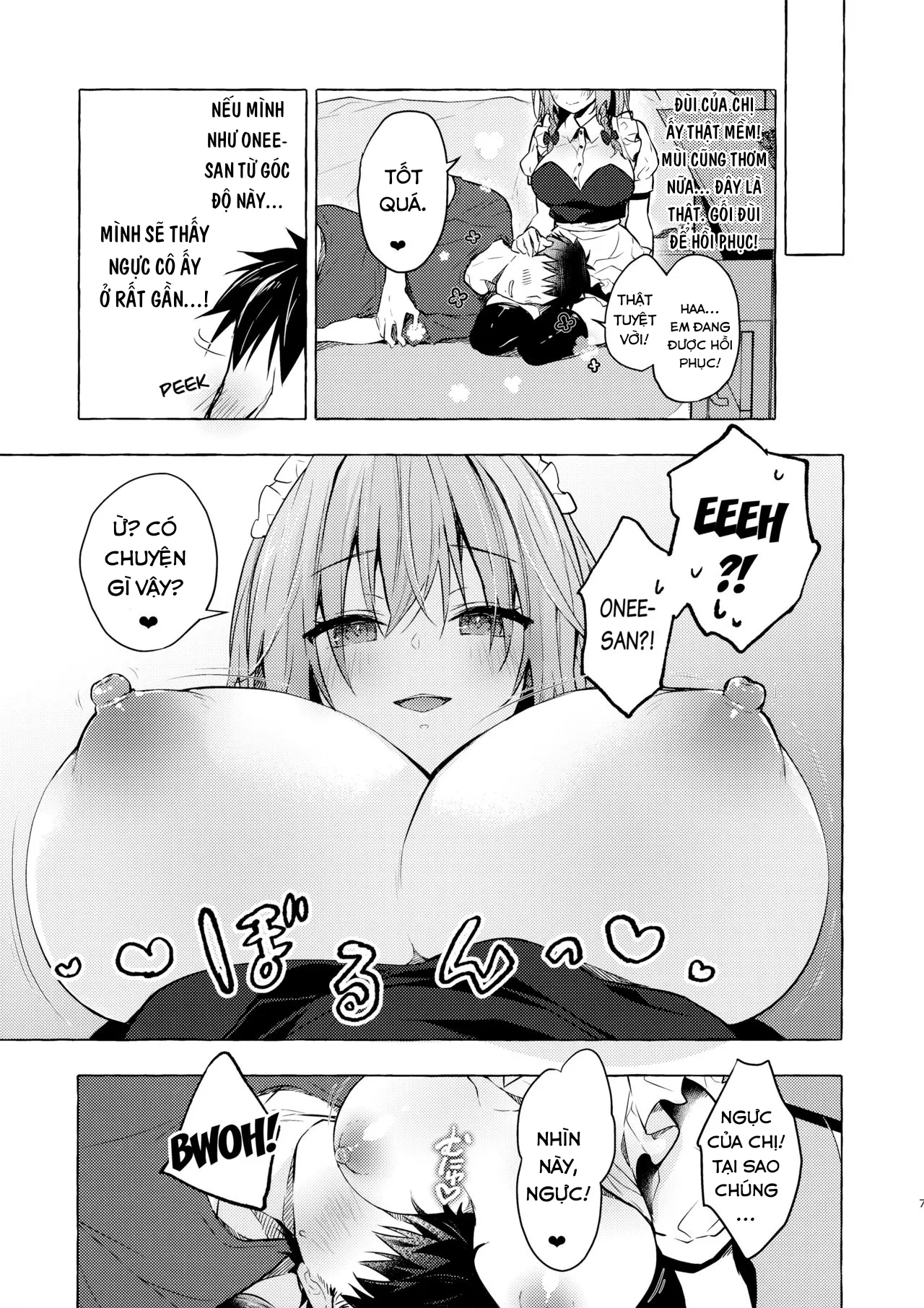 HentaiVN.net - Ảnh 8 - Tonari no Sakuya-san 3 Iyashi Maid Sakuya no Zubuzubu Gohoushi Sex (Touhou Project) - Chap 1