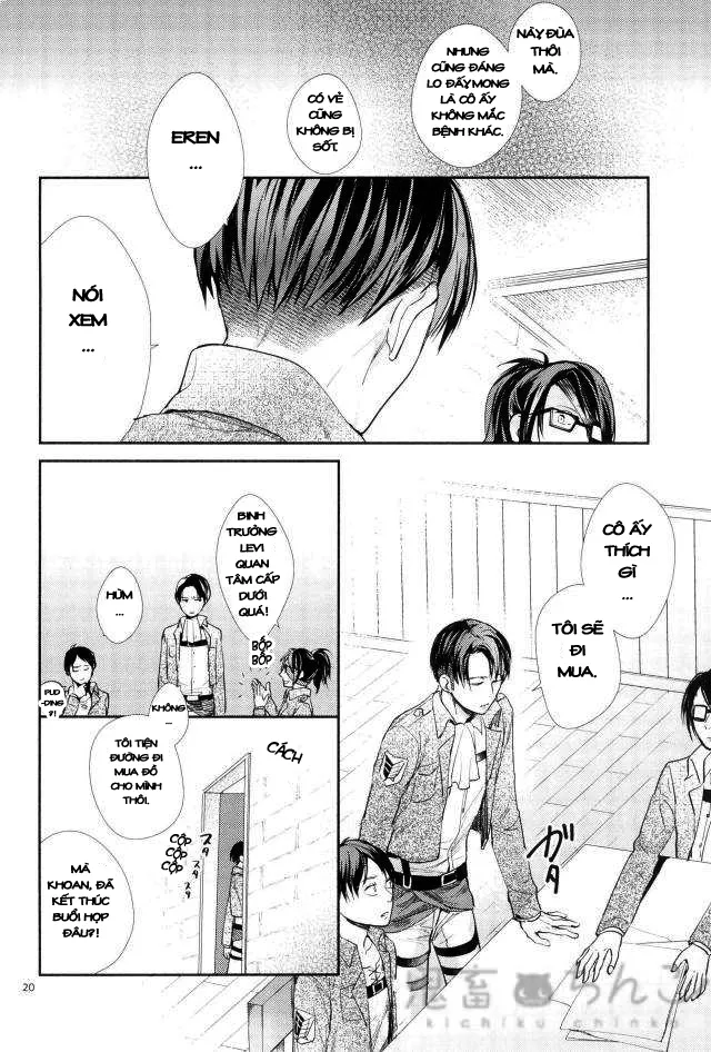 HentaiVN.net - Ảnh 18 - Ánh sáng phía bên kia (Shingeki no Kyojin) [Kanata no hikari] - Chap 1