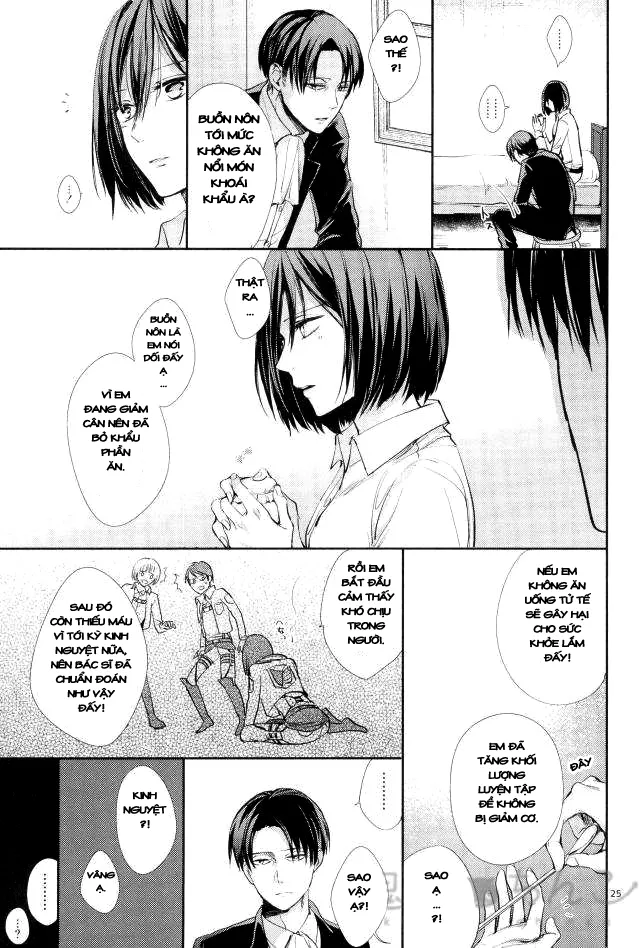 HentaiVN.net - Ảnh 23 - Ánh sáng phía bên kia (Shingeki no Kyojin) [Kanata no hikari] - Chap 1