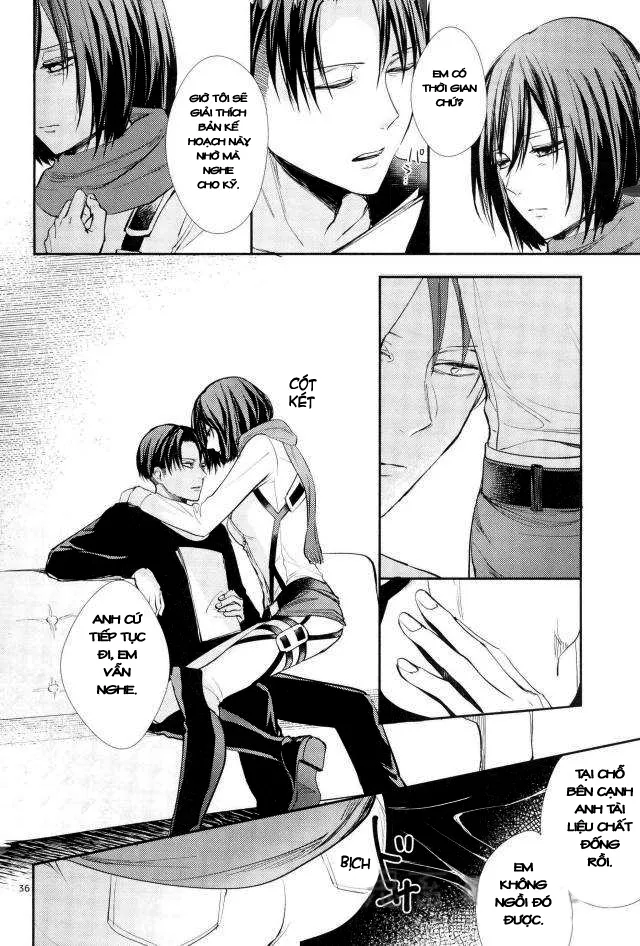 HentaiVN.net - Ảnh 34 - Ánh sáng phía bên kia (Shingeki no Kyojin) [Kanata no hikari] - Chap 1