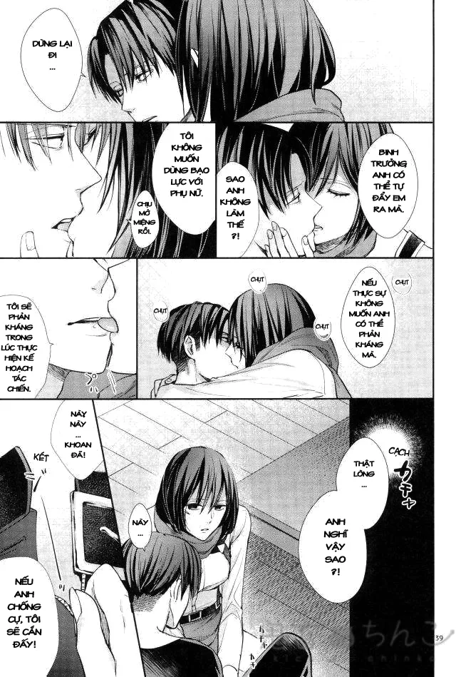 HentaiVN.net - Ảnh 37 - Ánh sáng phía bên kia (Shingeki no Kyojin) [Kanata no hikari] - Chap 1