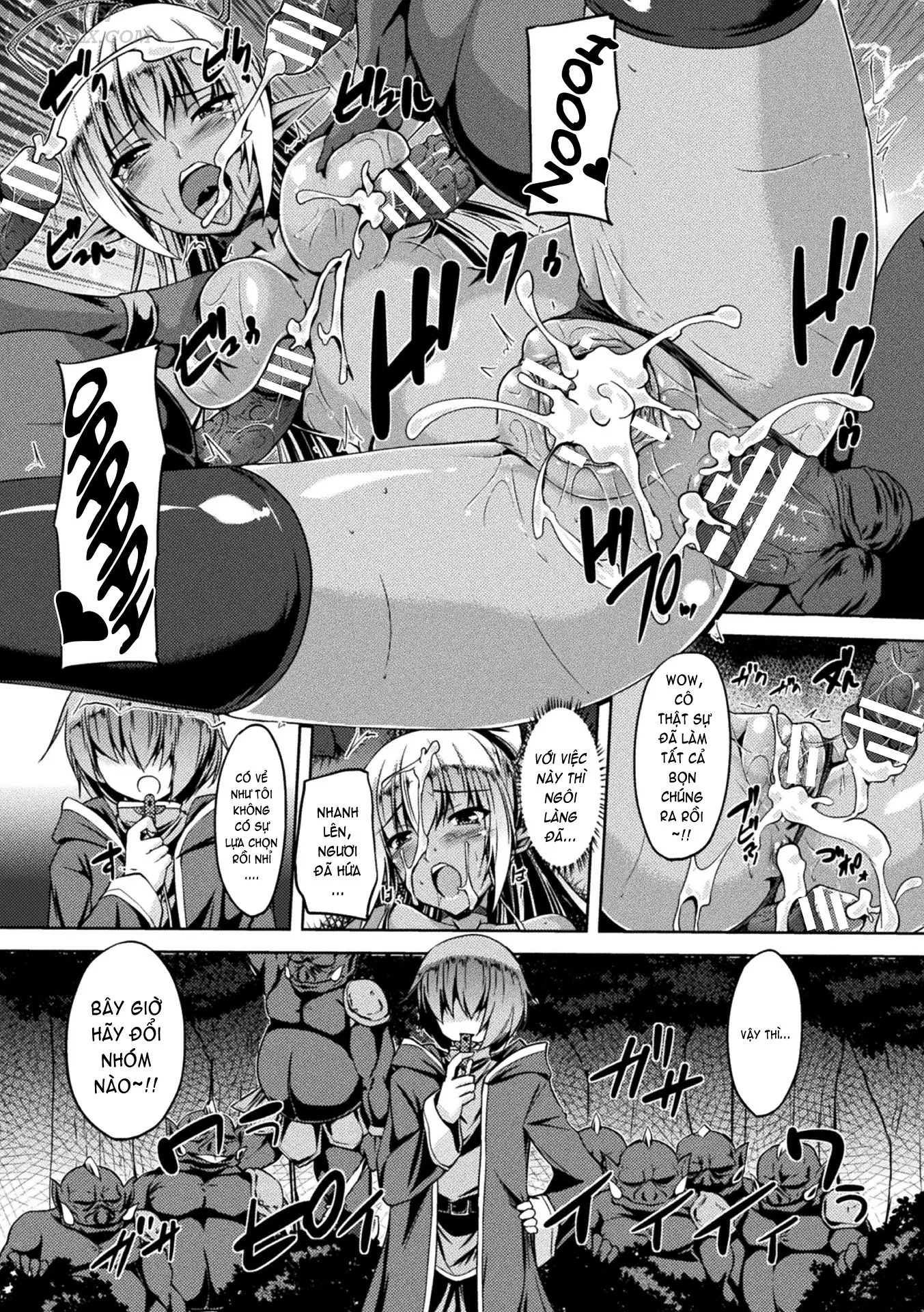 HentaiVN.net - Ảnh 16 - Gang-Raped Dark Elf - Chap 1
