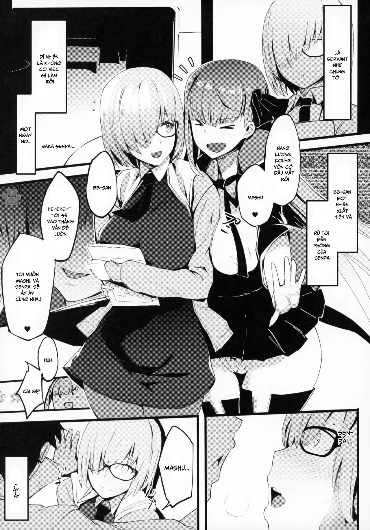 HentaiVN.net - Ảnh 4 - Kouhai Channel (Fate/Grand Order) - Chap 1