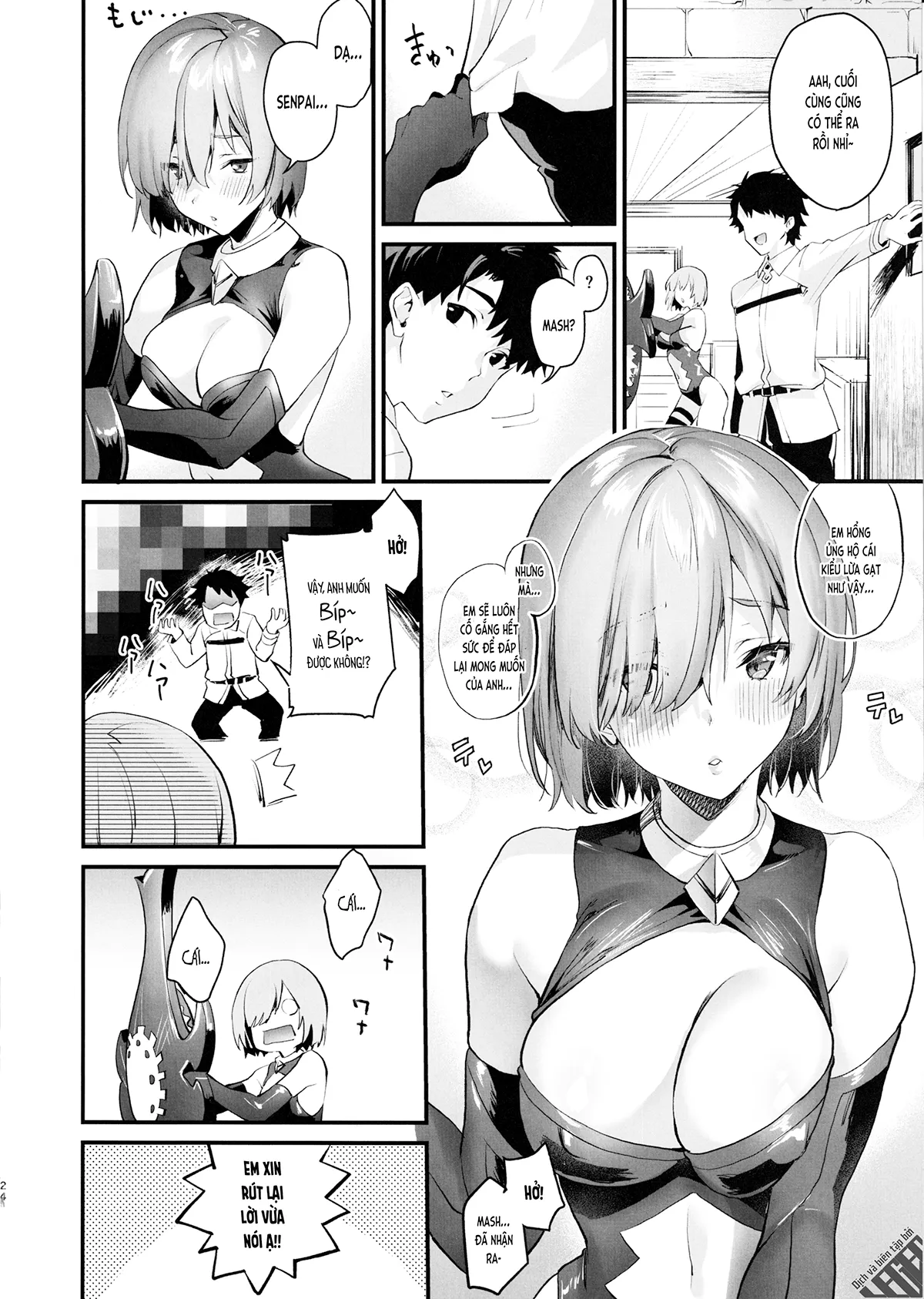 HentaiVN.net - Ảnh 24 - Phải làm tình mới có thể ra được... (FGO) [Phải làm tình mới có thể ra được nên không còn cách nào khác nhỉ? (Fate/Grand Order); Sex Shinai to Derarenai nara Shikatanai desu ne? (Fate/Grand Order); セック〇しないとでられないなら仕方ないですね？ (Fate⁄Grand Order)] - Chap 1
