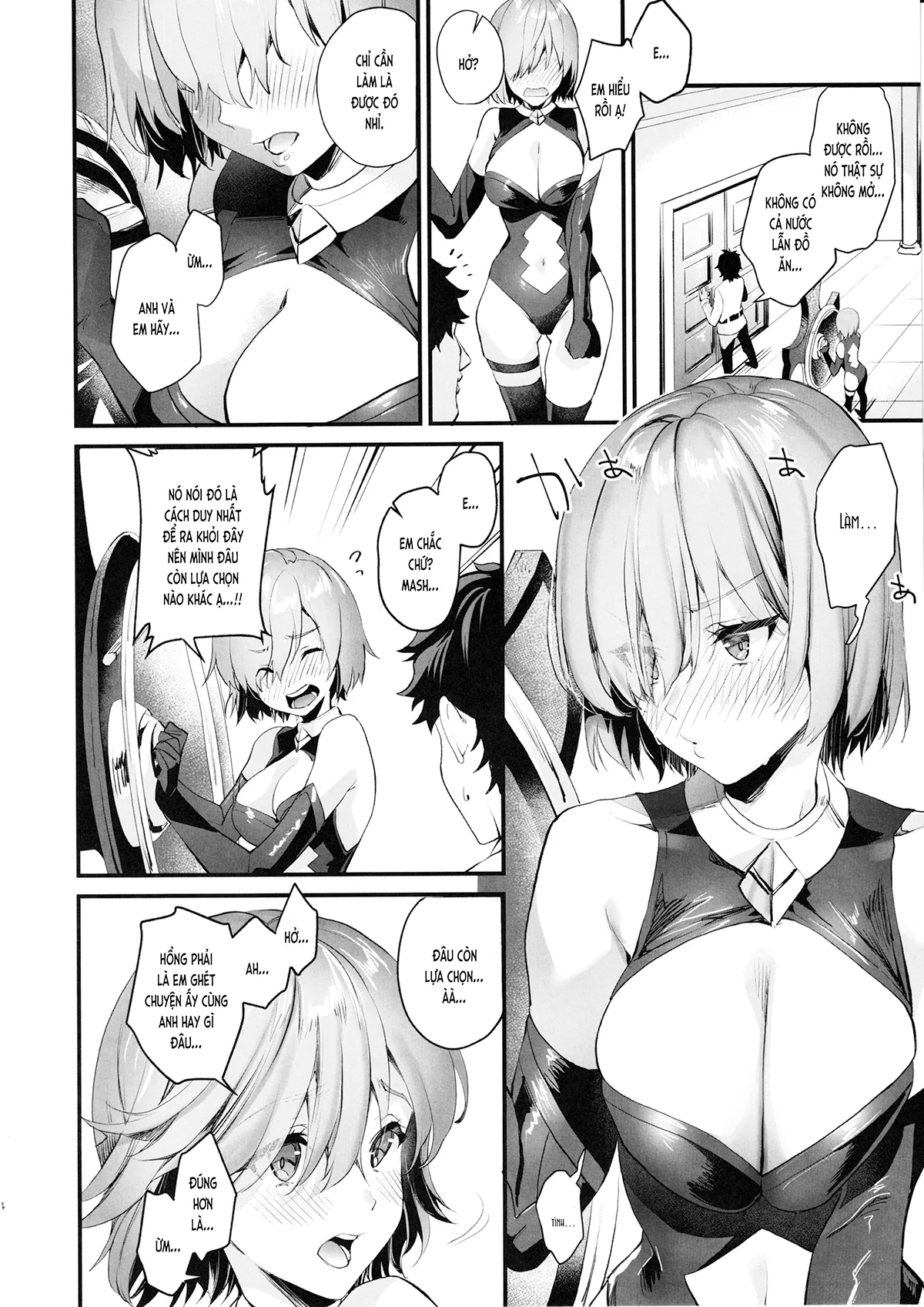 HentaiVN.net - Ảnh 4 - Phải làm tình mới có thể ra được... (FGO) [Phải làm tình mới có thể ra được nên không còn cách nào khác nhỉ? (Fate/Grand Order); Sex Shinai to Derarenai nara Shikatanai desu ne? (Fate/Grand Order); セック〇しないとでられないなら仕方ないですね？ (Fate⁄Grand Order)] - Chap 1