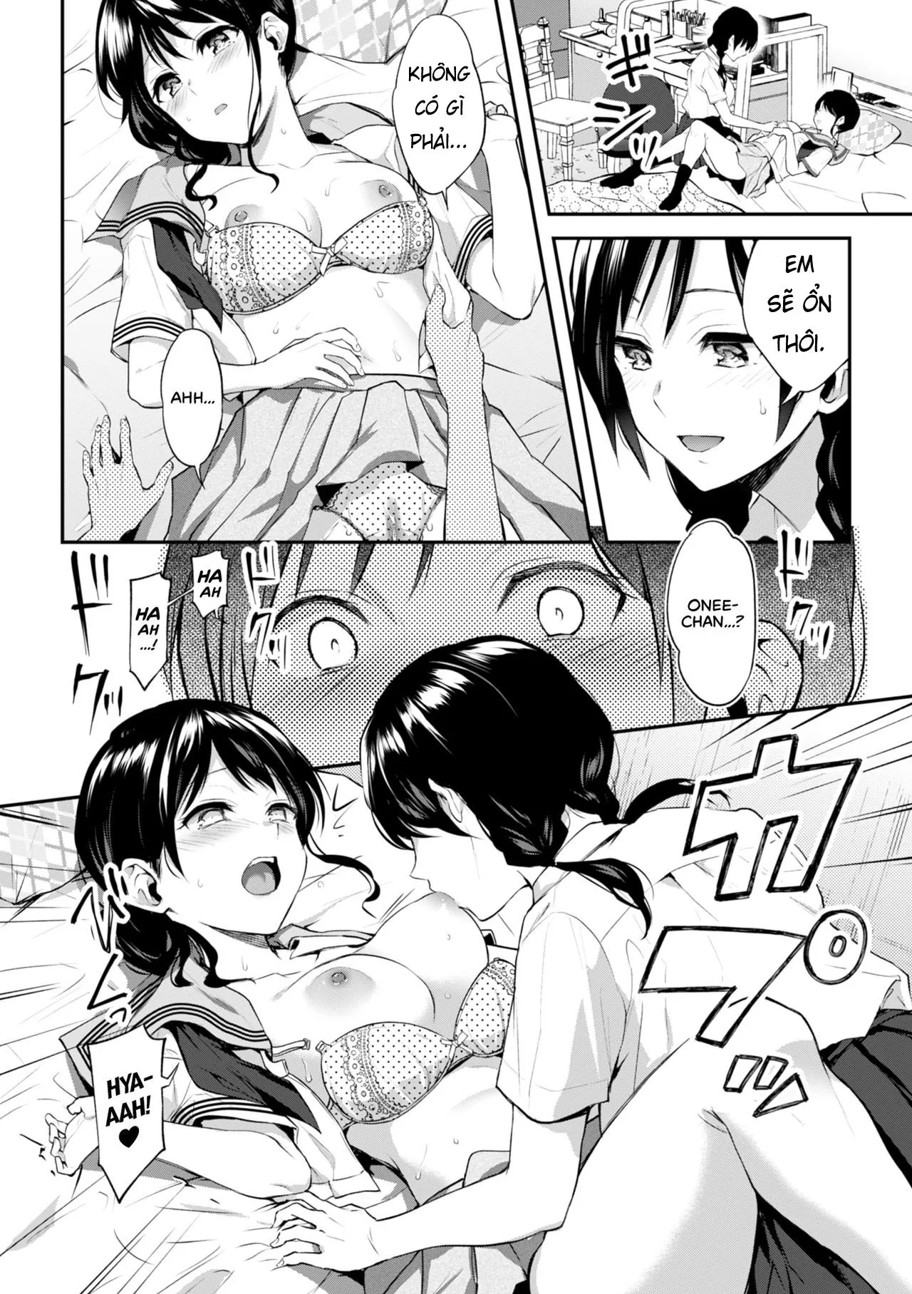 HentaiVN.net - Ảnh 12 - Onee-chan no Kowai Kisu [Scary Kiss of My Sister] - Chap 1