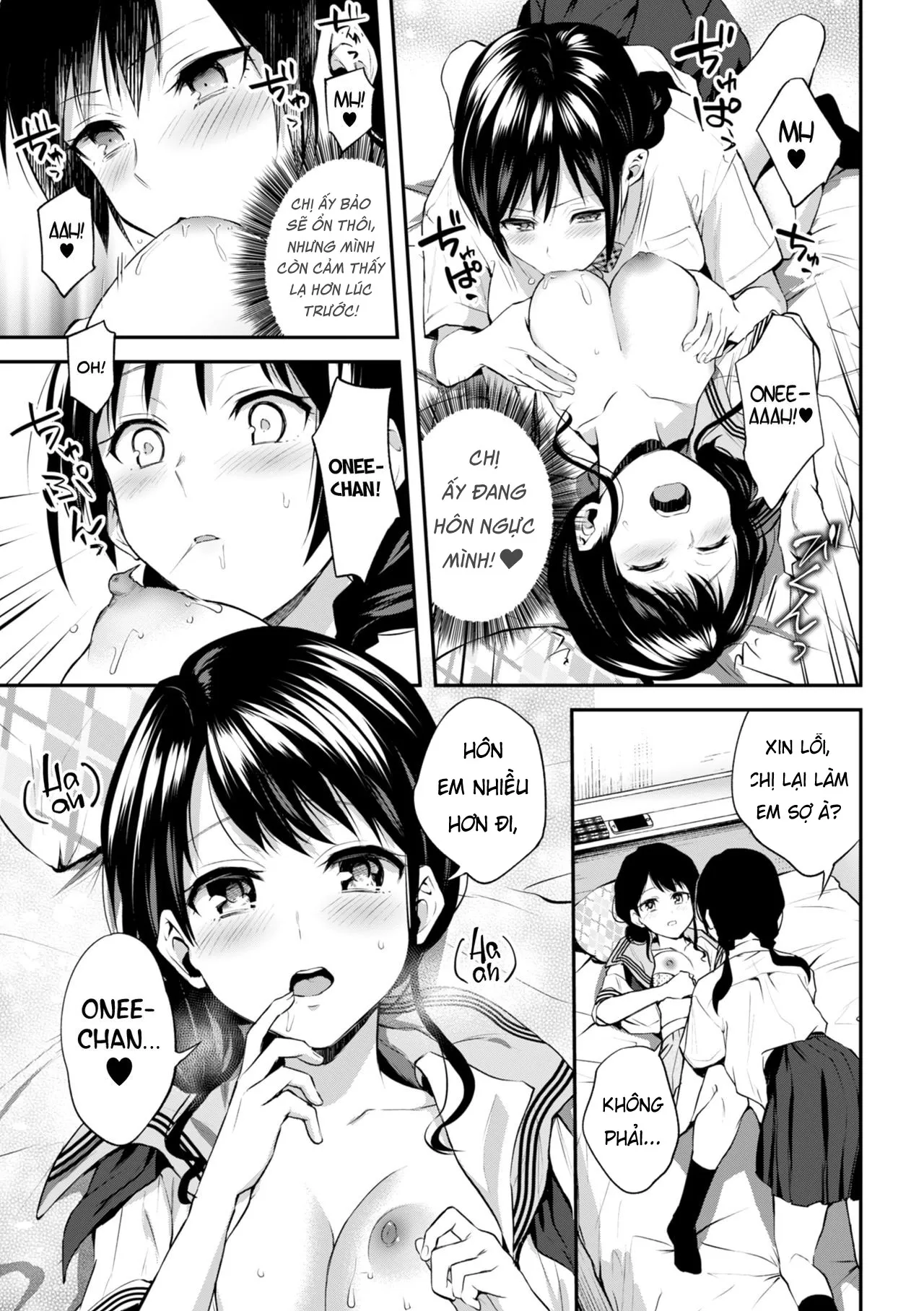 HentaiVN.net - Ảnh 13 - Onee-chan no Kowai Kisu [Scary Kiss of My Sister] - Chap 1