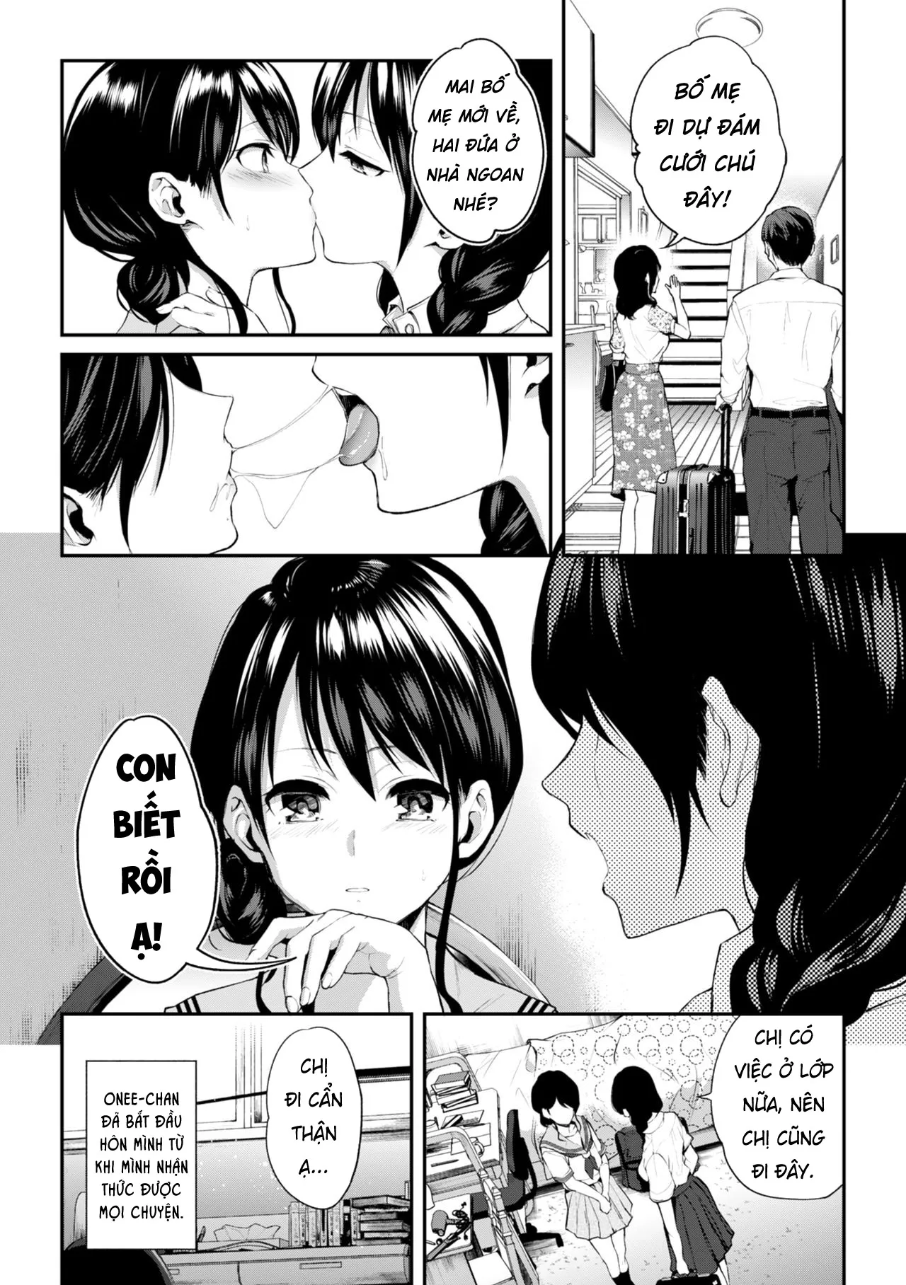 HentaiVN.net - Ảnh 4 - Onee-chan no Kowai Kisu [Scary Kiss of My Sister] - Chap 1