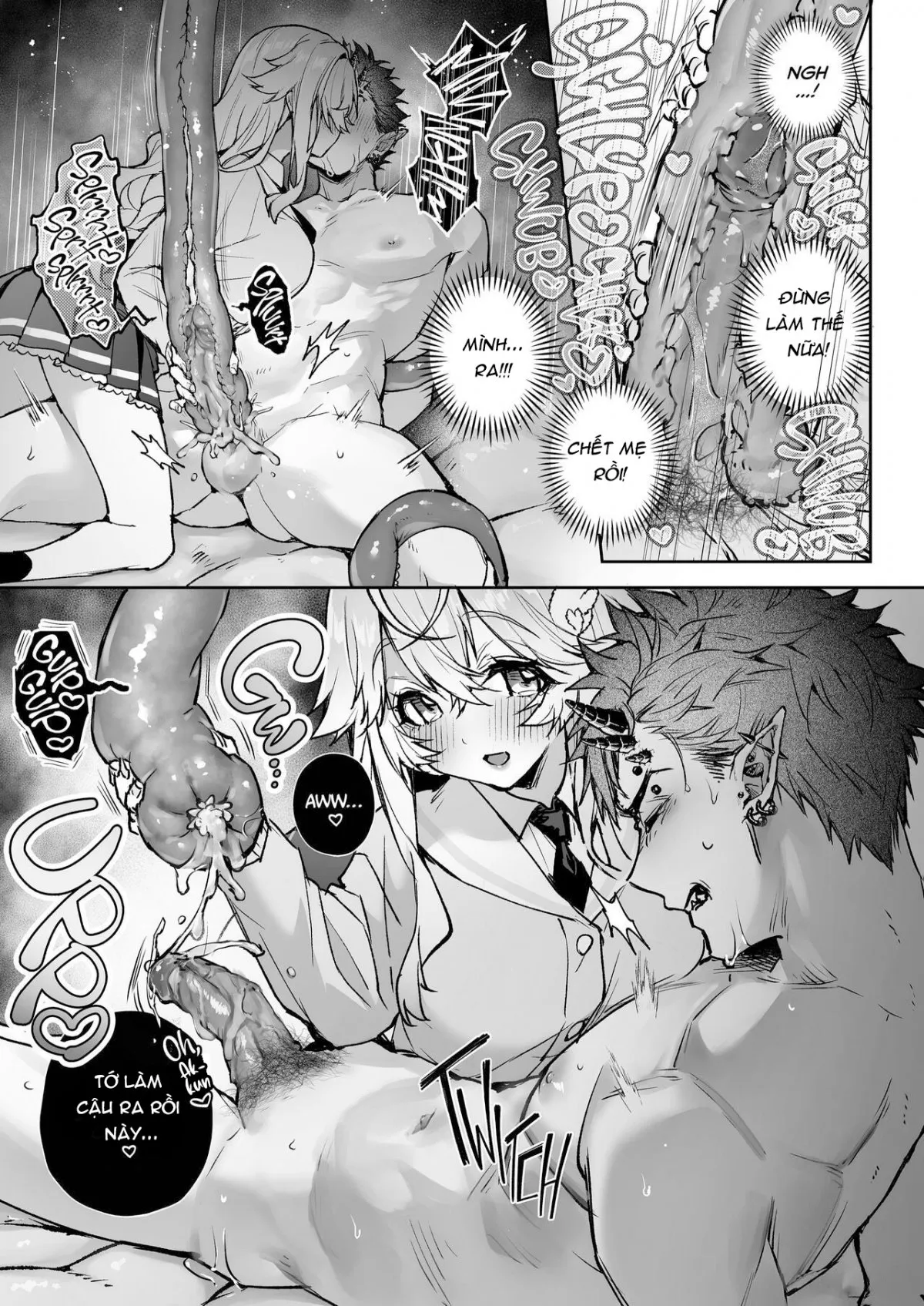 HentaiVN.net - Ảnh 24 - Thiên Thần Là Sự Giả Dối [リア・アグレッション～もしも君そっくりに変身するモンスターに襲われたら～; The Angel Is A Lie] - Chap 1