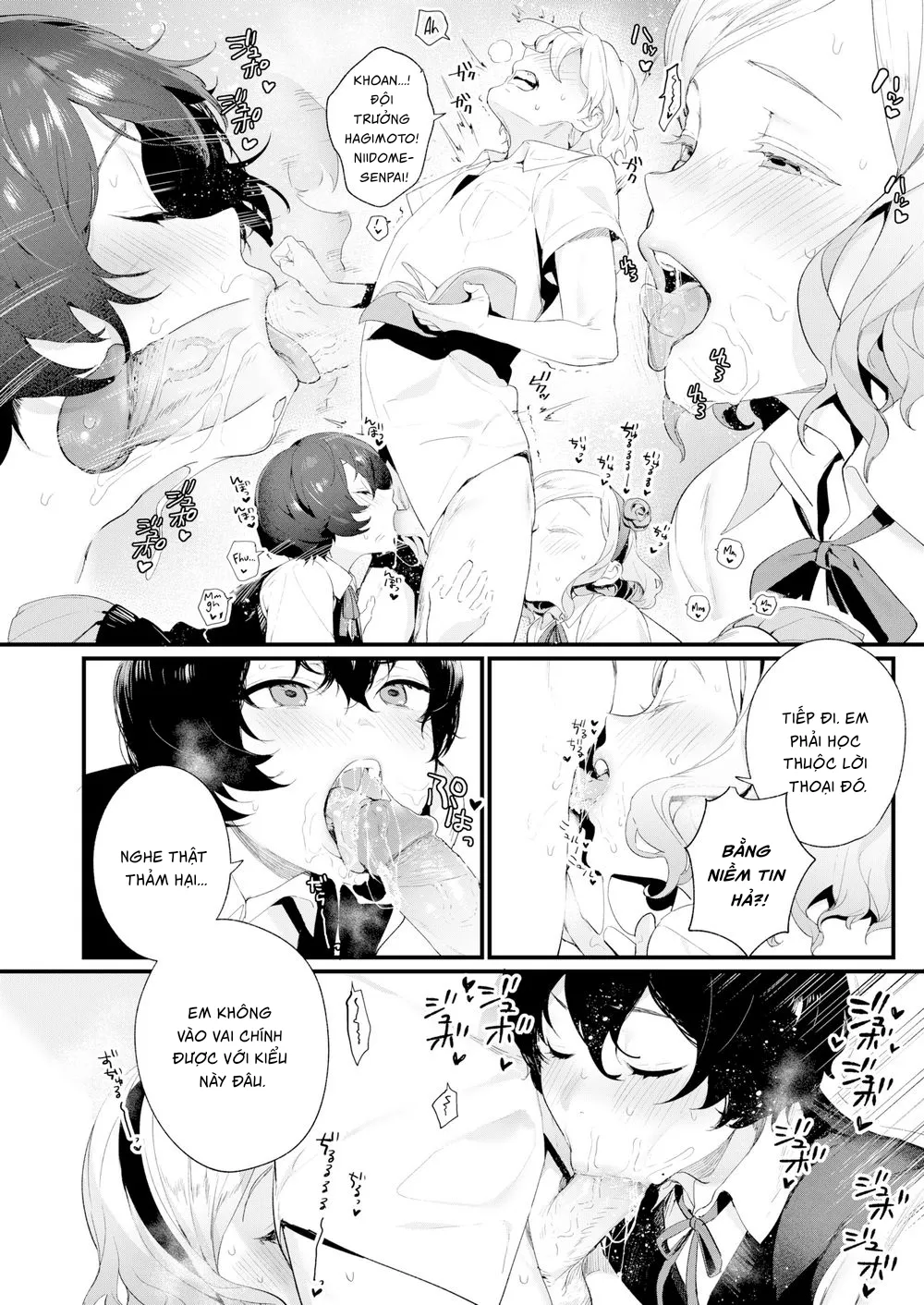 HentaiVN.net - Ảnh 5 - Phận làm trai 12 bến nước [Ba-Dump! A Counseling Room Packed with Men] - Chap 1