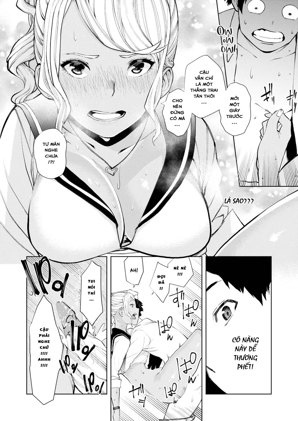 HentaiVN.net - Ảnh 17 - Nàng Cừu Trắng và Nàng Cừu Đen! [Black Sheep & White Sheep, White Letter] - Chap 1