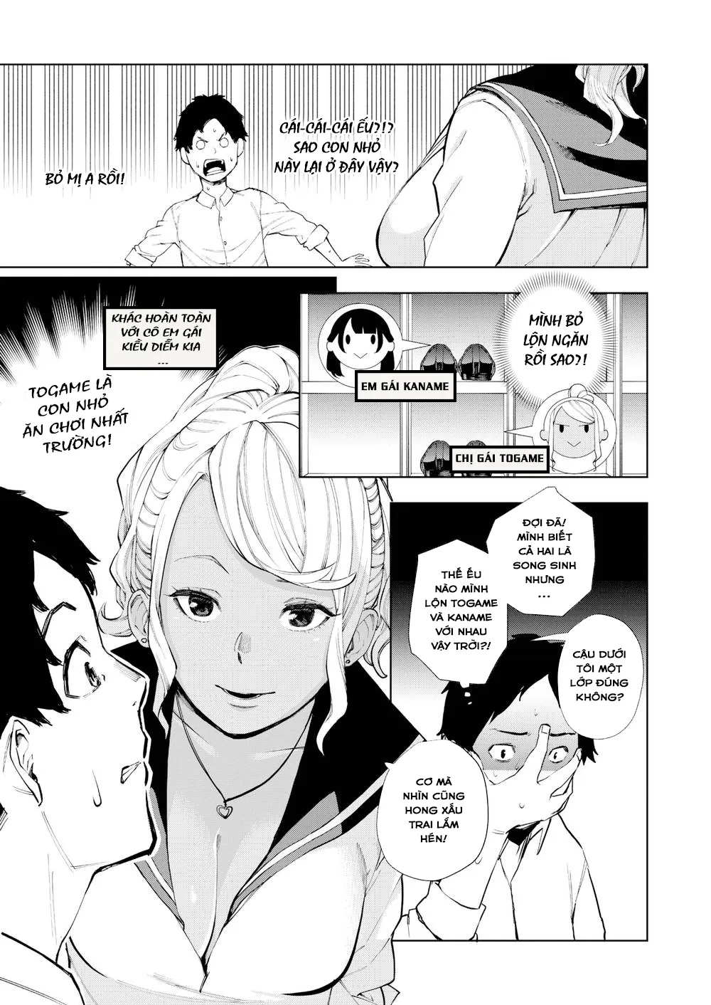 HentaiVN.net - Ảnh 4 - Nàng Cừu Trắng và Nàng Cừu Đen! [Black Sheep & White Sheep, White Letter] - Chap 1